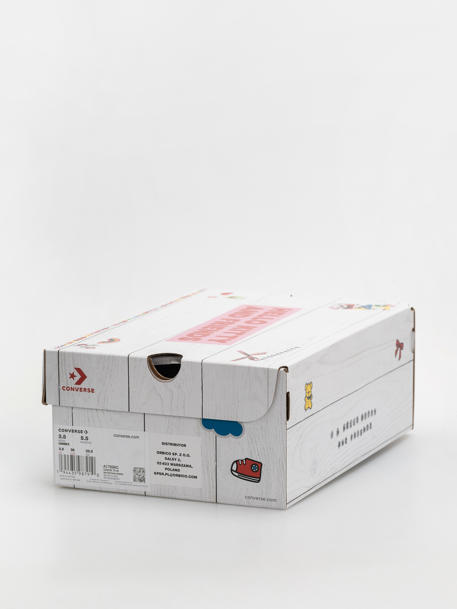 Trampki Converse Chuck 70 Hi (white/pink/green)