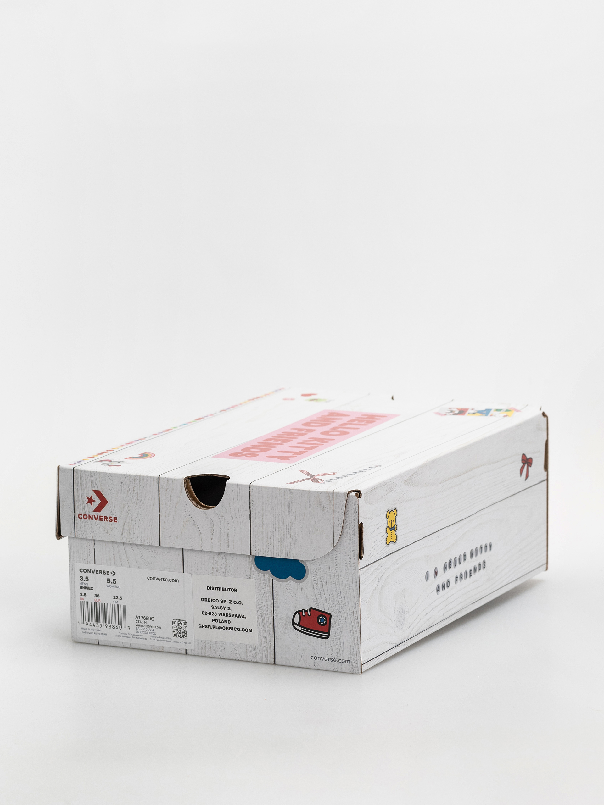 Trampki Converse Chuck Taylor All Star Hi (white/red/yellow)