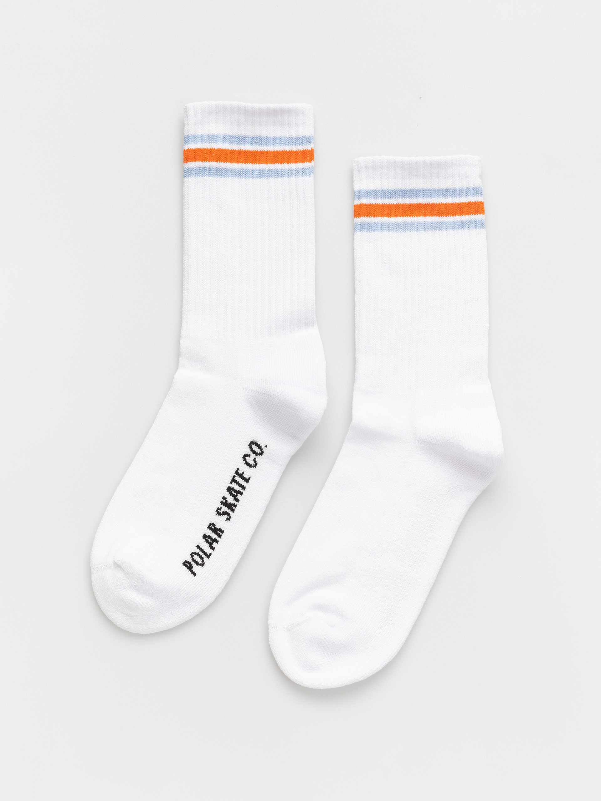 Skarpetki Polar Skate Rib Stripes (white/orange/blue)