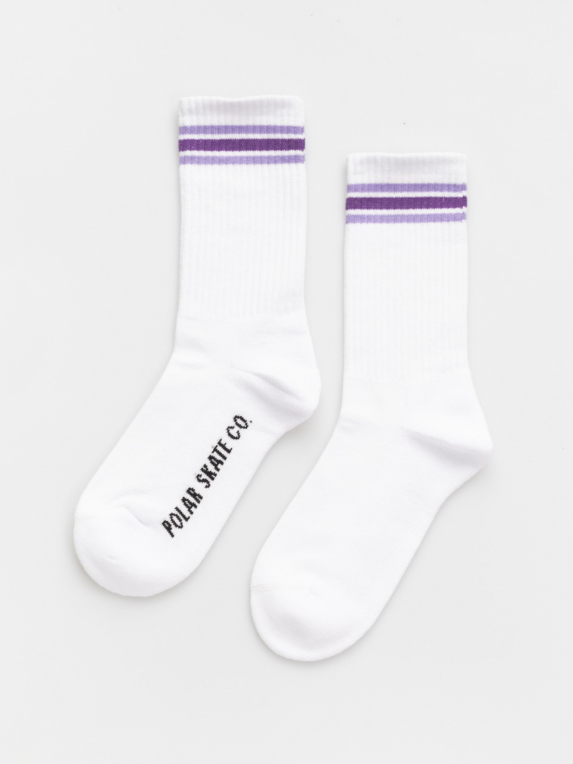 Skarpetki Polar Skate Rib Stripes (white/lavender)