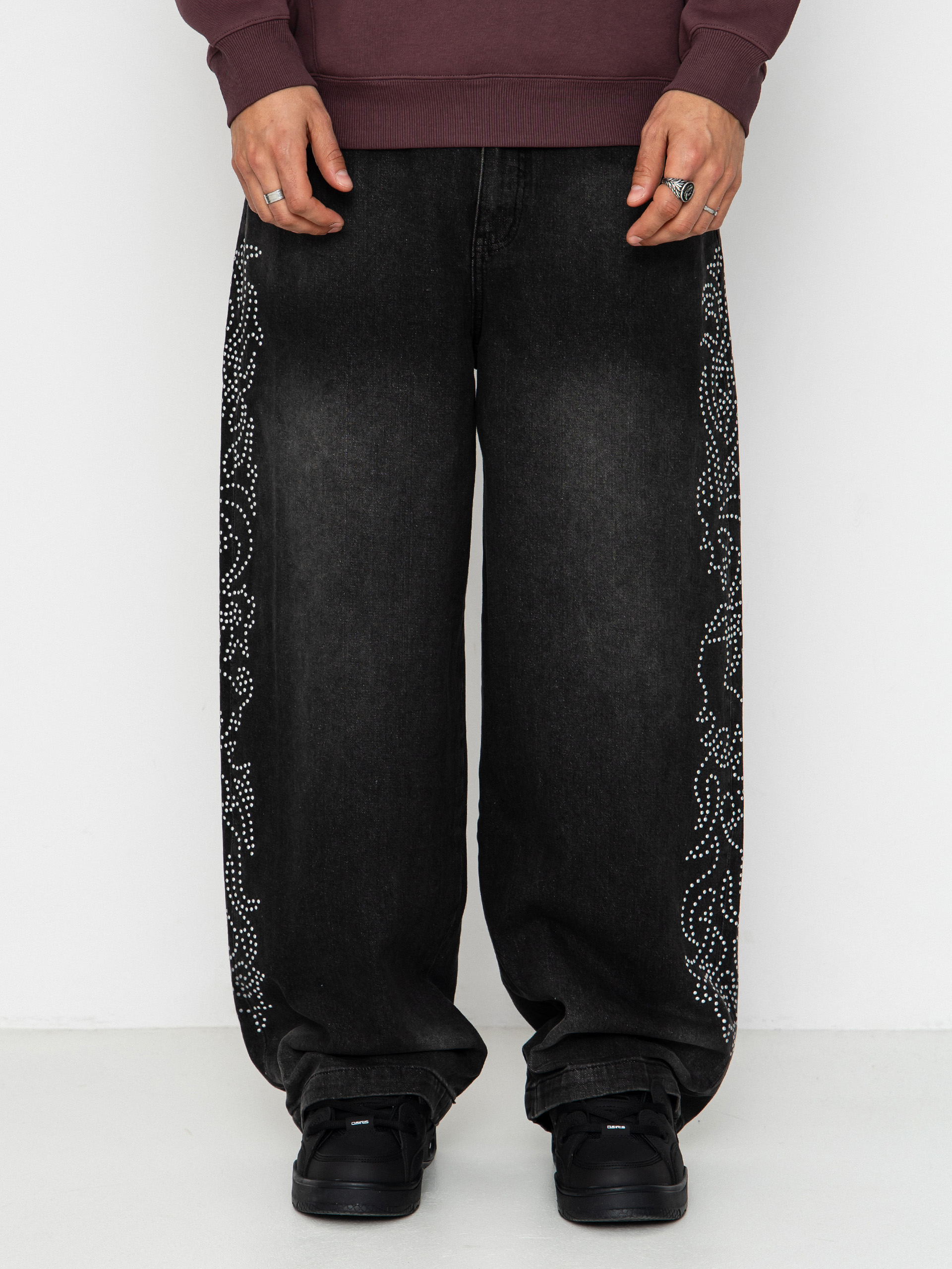 Spodnie RipNDip Pretty Flacko Extra Wide Leg (black vintage wash denim)