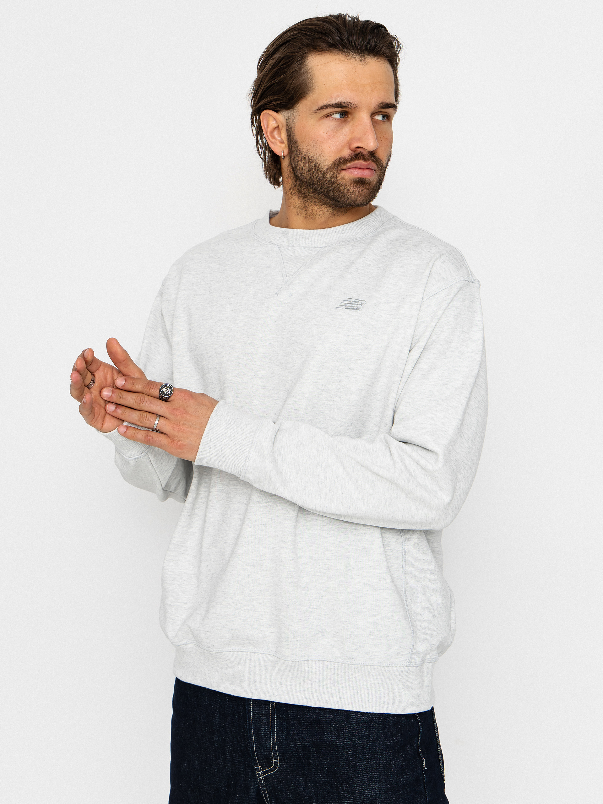 Bluza New Balance Athletics French Terry Crew (ash heather)