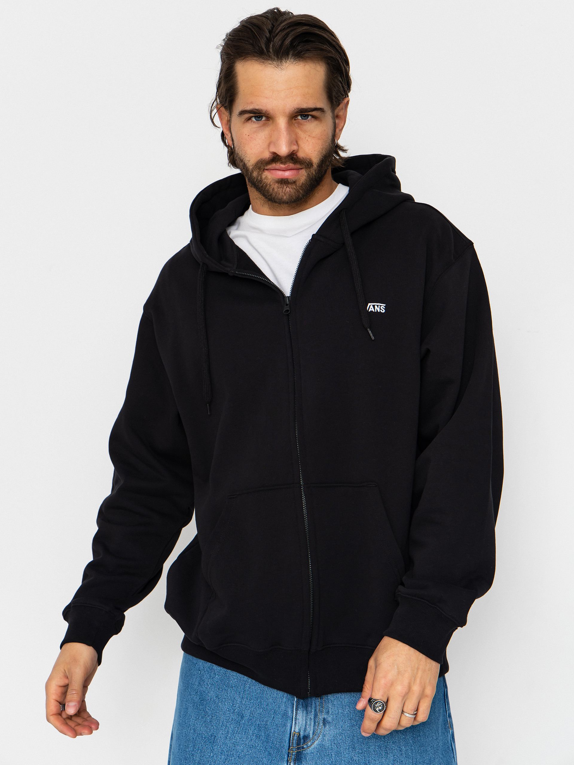 Bluza z kapturem Vans Left Chest II Loose ZHD (black)