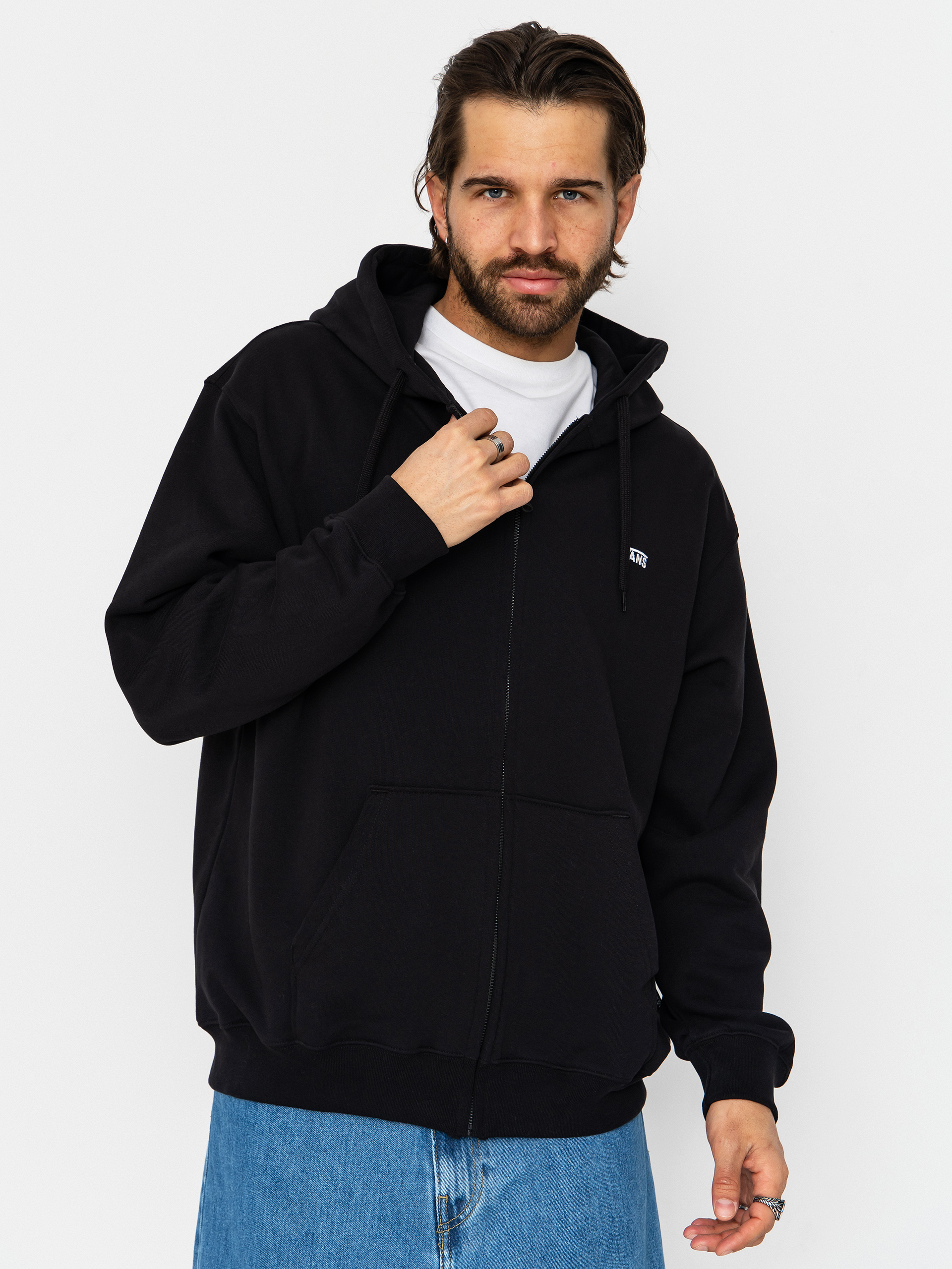 Bluza z kapturem Vans Left Chest II Loose ZHD (black)