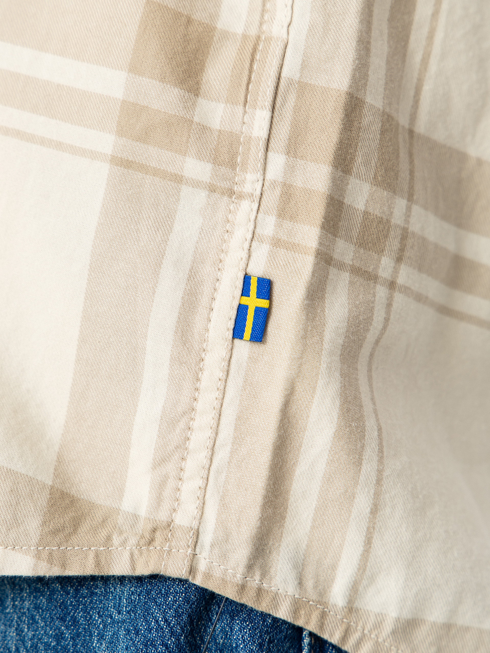 Koszula Fjallraven Ovik Lite Flannel (chalk white/fossil)