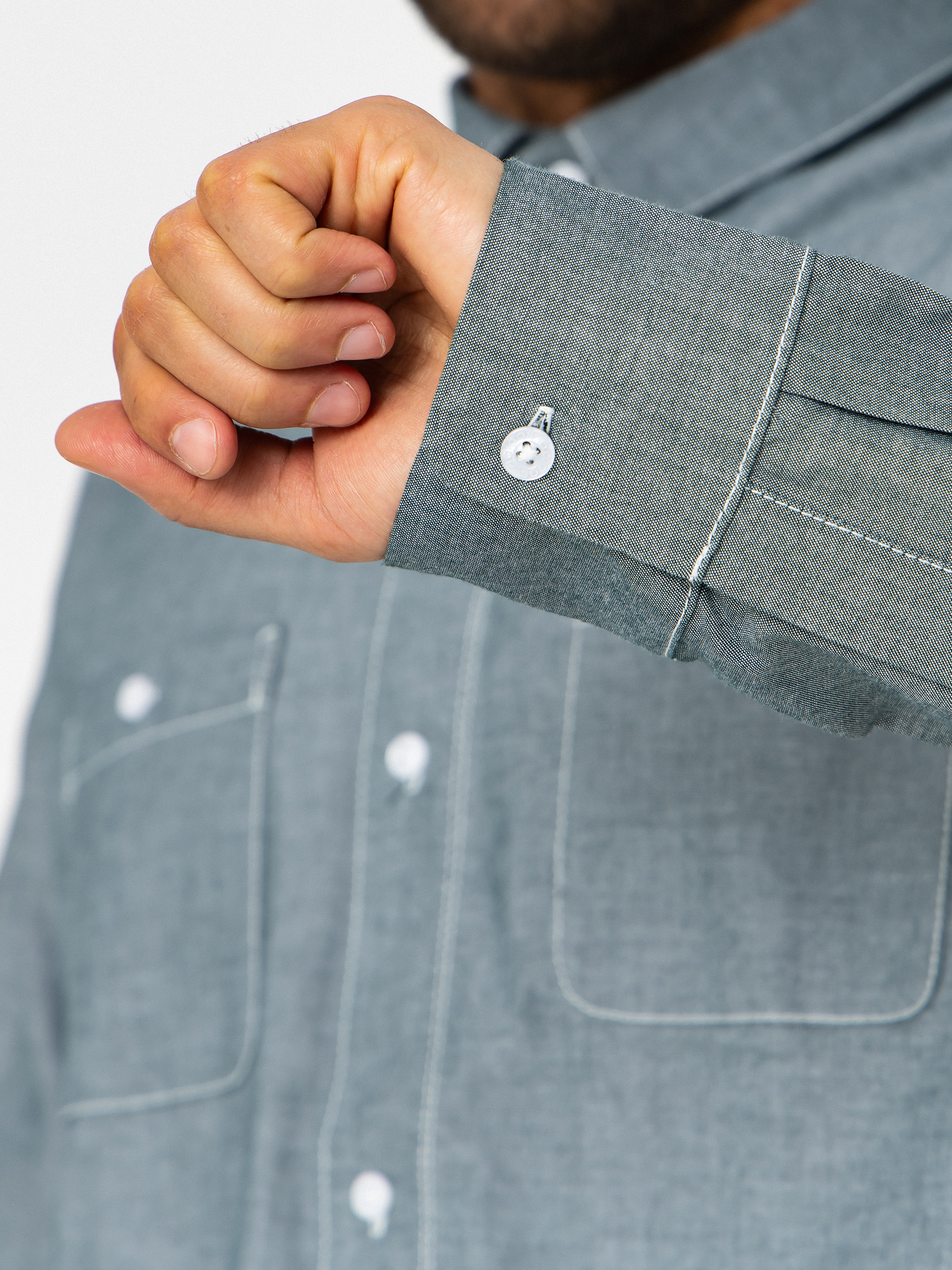 Koszula adidas Gonz Button (aurivy/white)