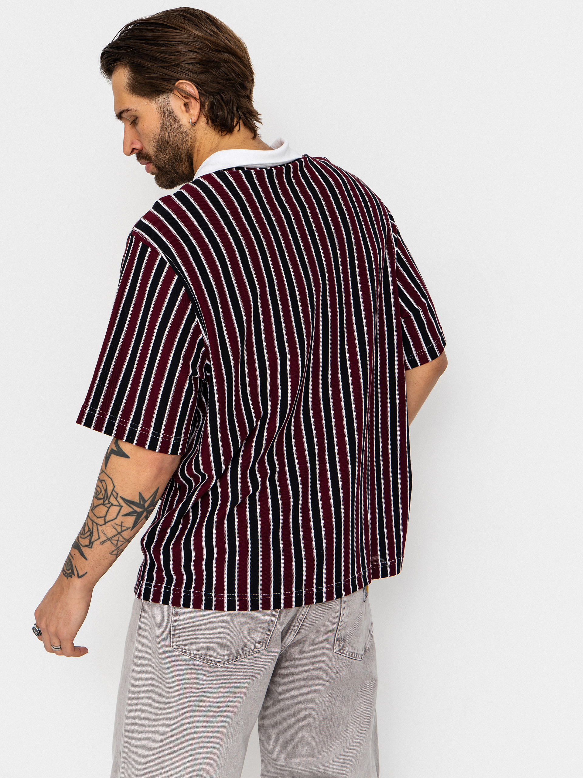 Polo adidas Sk Og Jers (white/black/maroon)