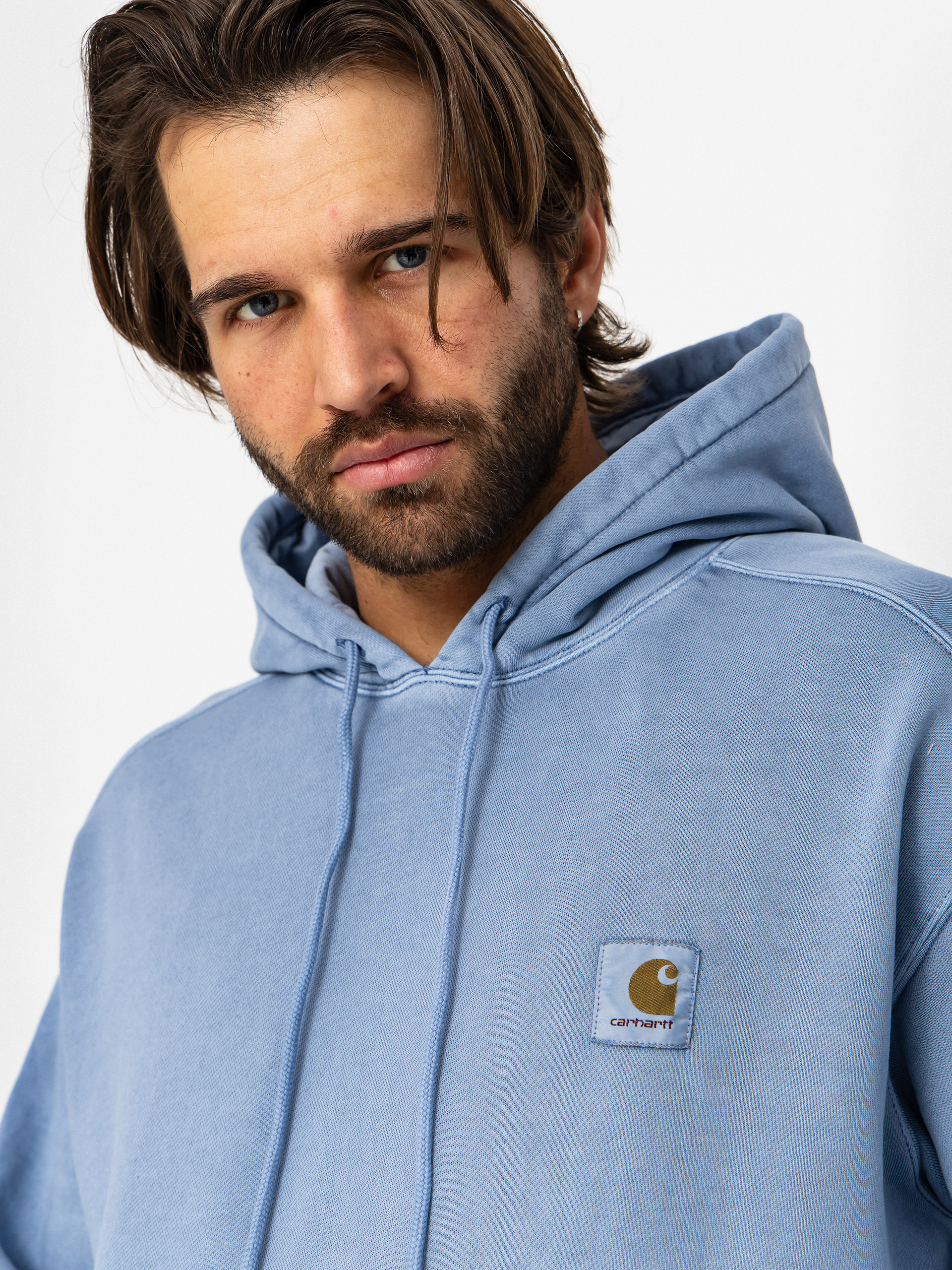Bluza z kapturem Carhartt WIP Nelson HD (gentle blue)