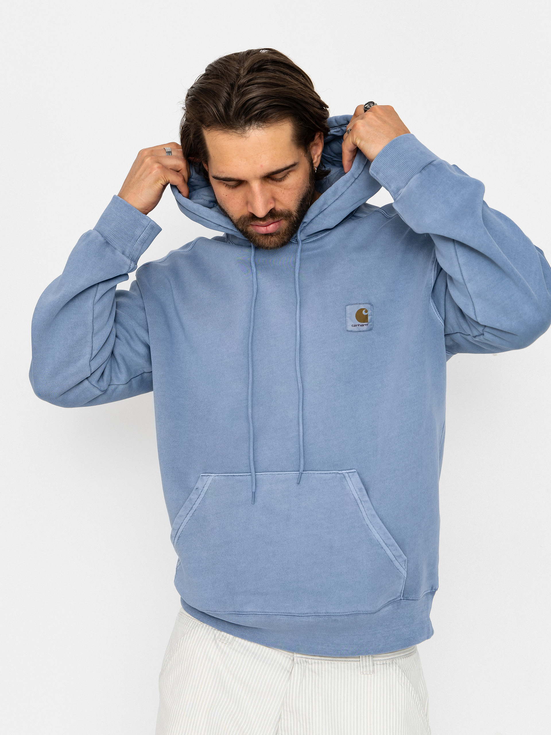 Bluza z kapturem Carhartt WIP Nelson HD (gentle blue)