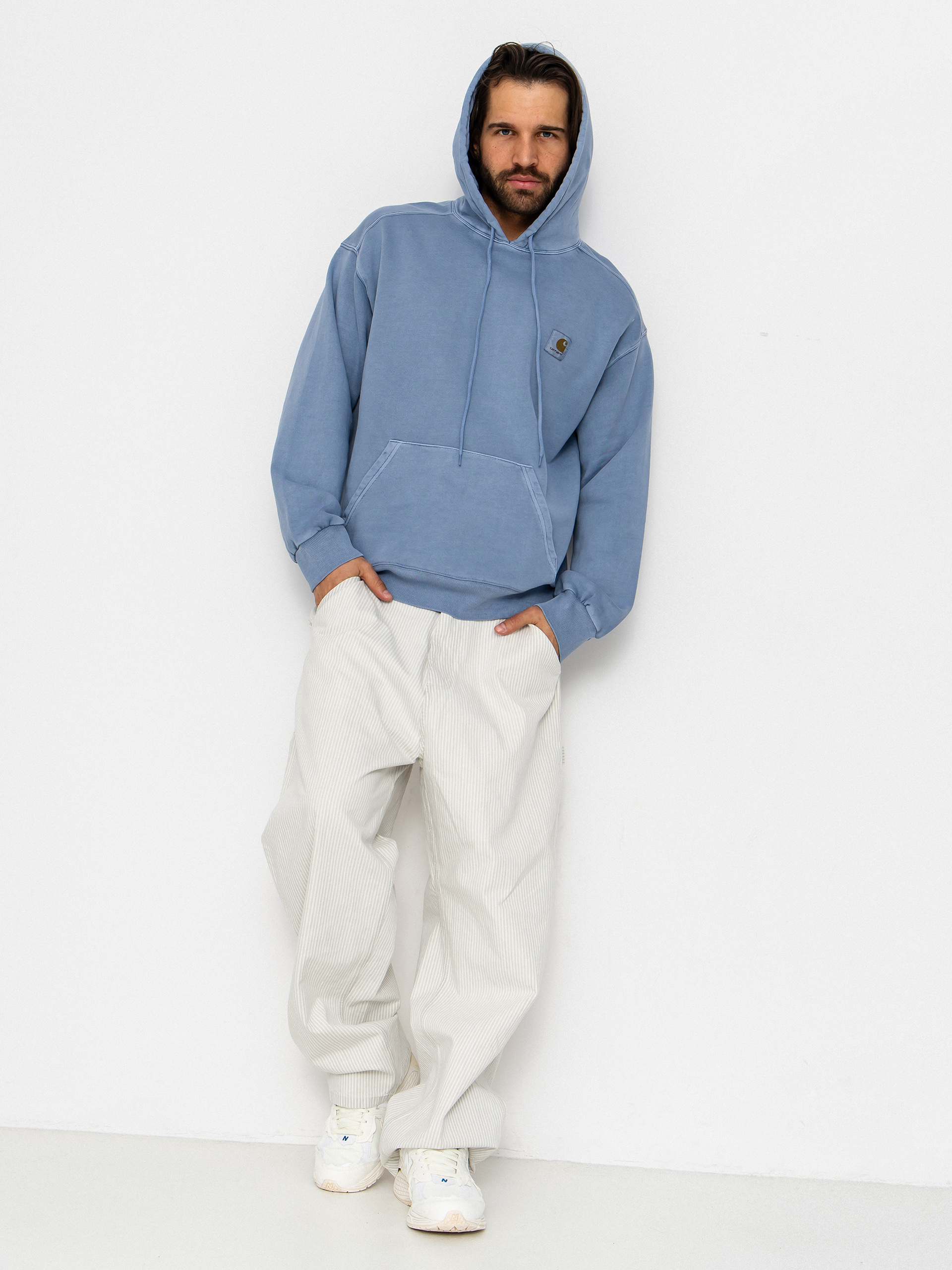 Bluza z kapturem Carhartt WIP Nelson HD (gentle blue)