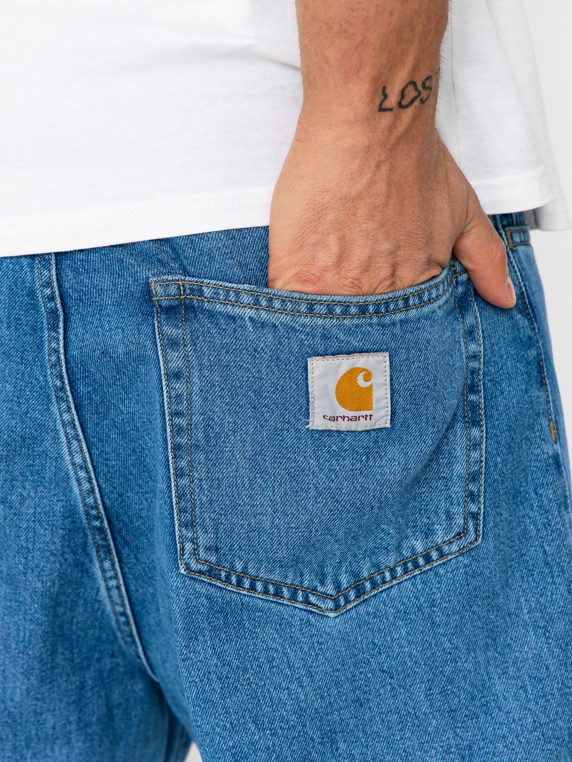 Spodnie Carhartt WIP Landon (blue heavy stone wash)