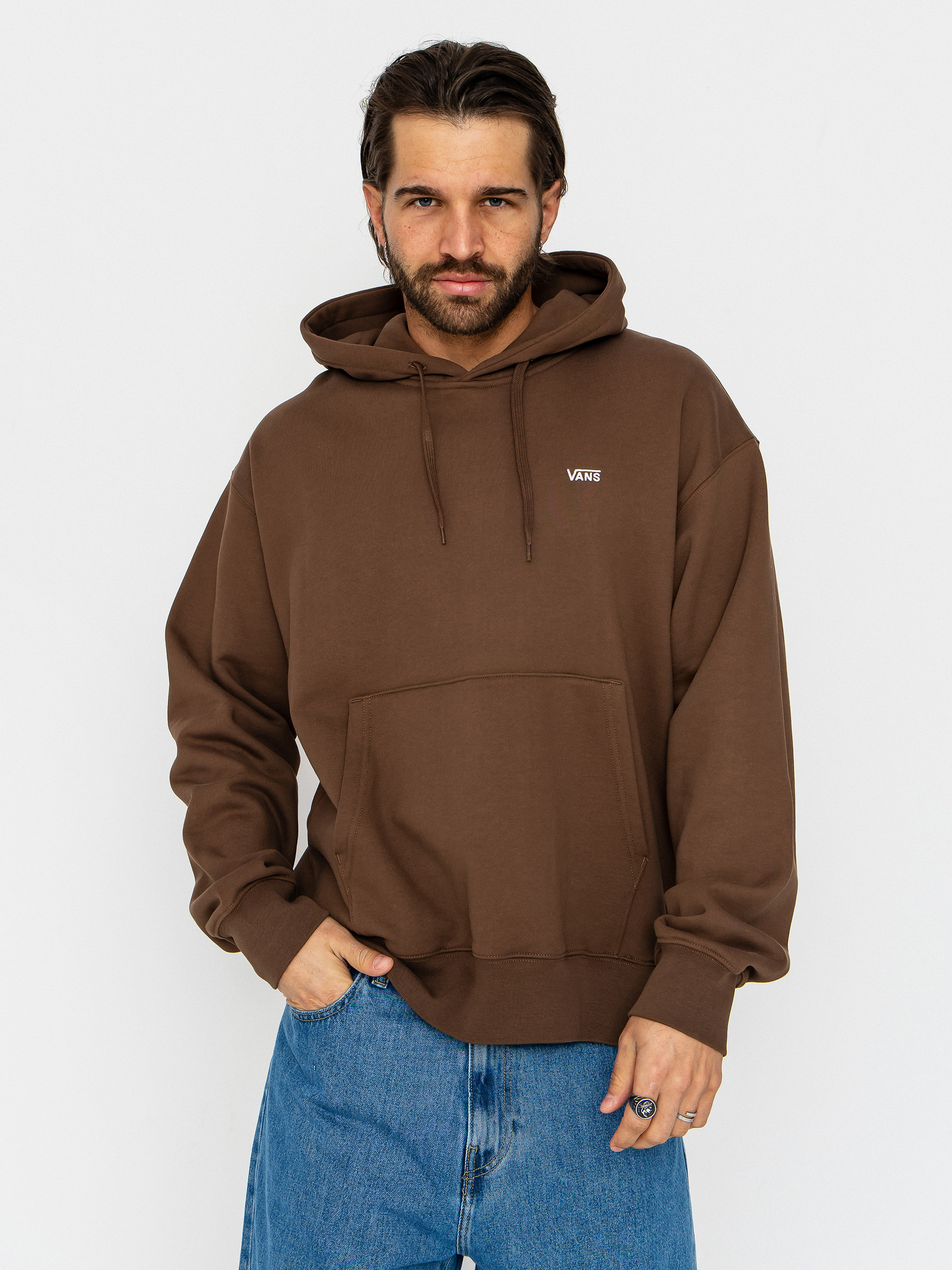 Bluza z kapturem Vans Left Chest II Loose HD (vintage cocoa)