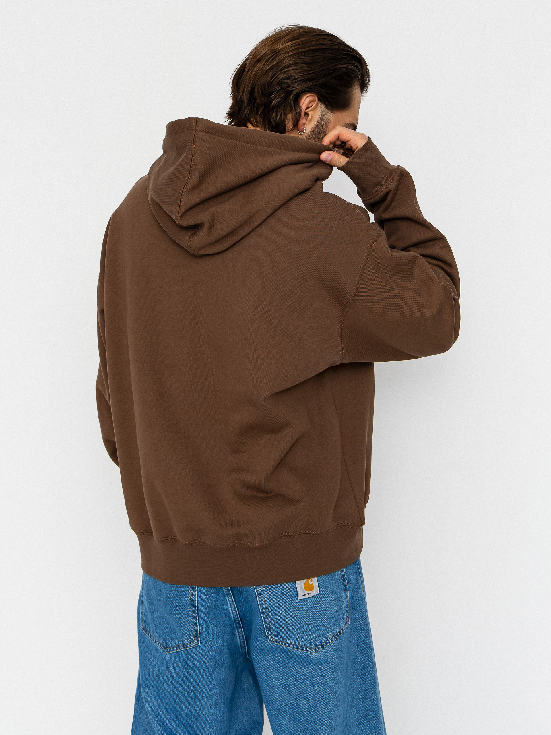 Bluza z kapturem Vans Left Chest II Loose HD (vintage cocoa)