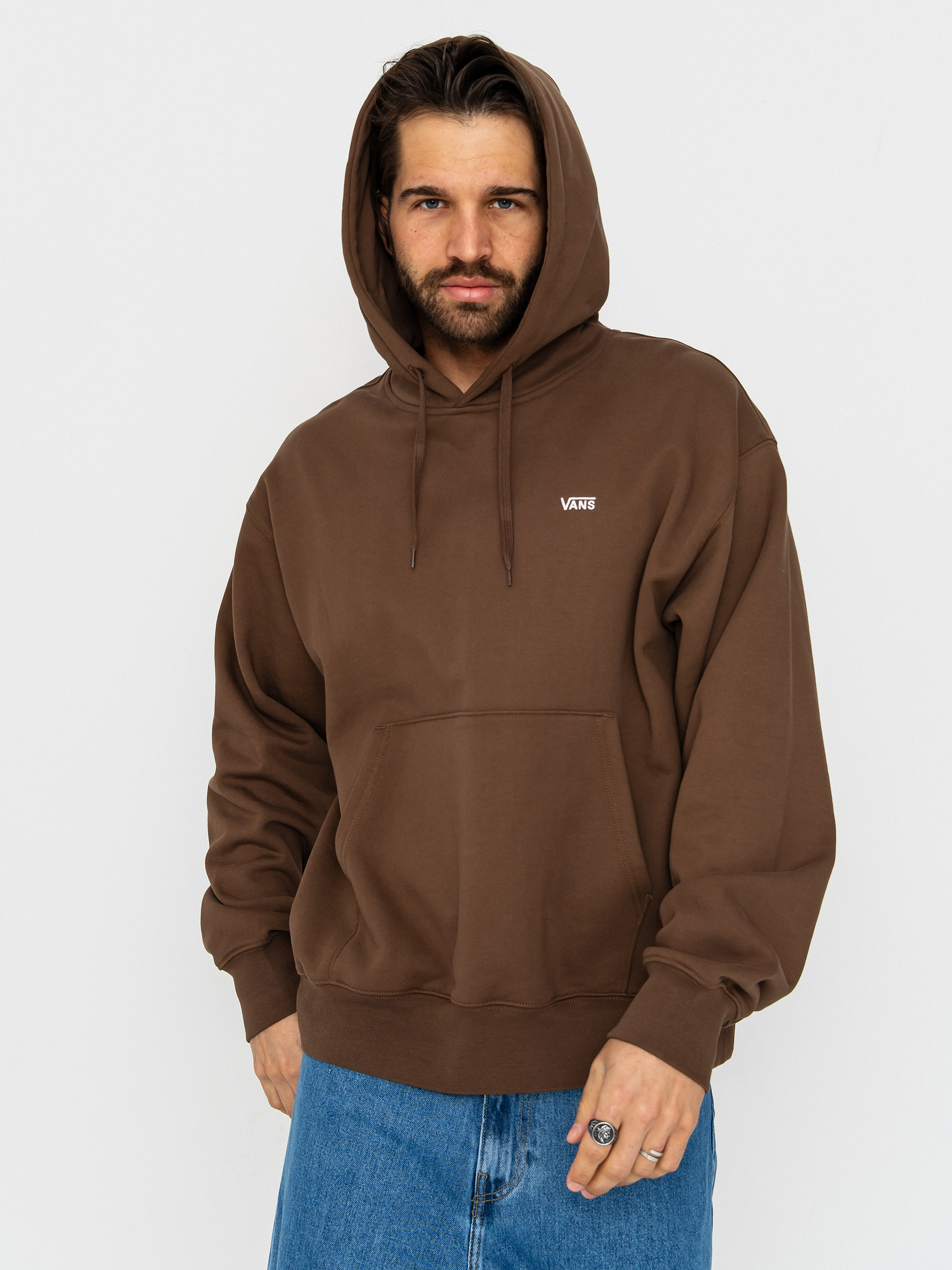 Bluza z kapturem Vans Left Chest II Loose HD (vintage cocoa)
