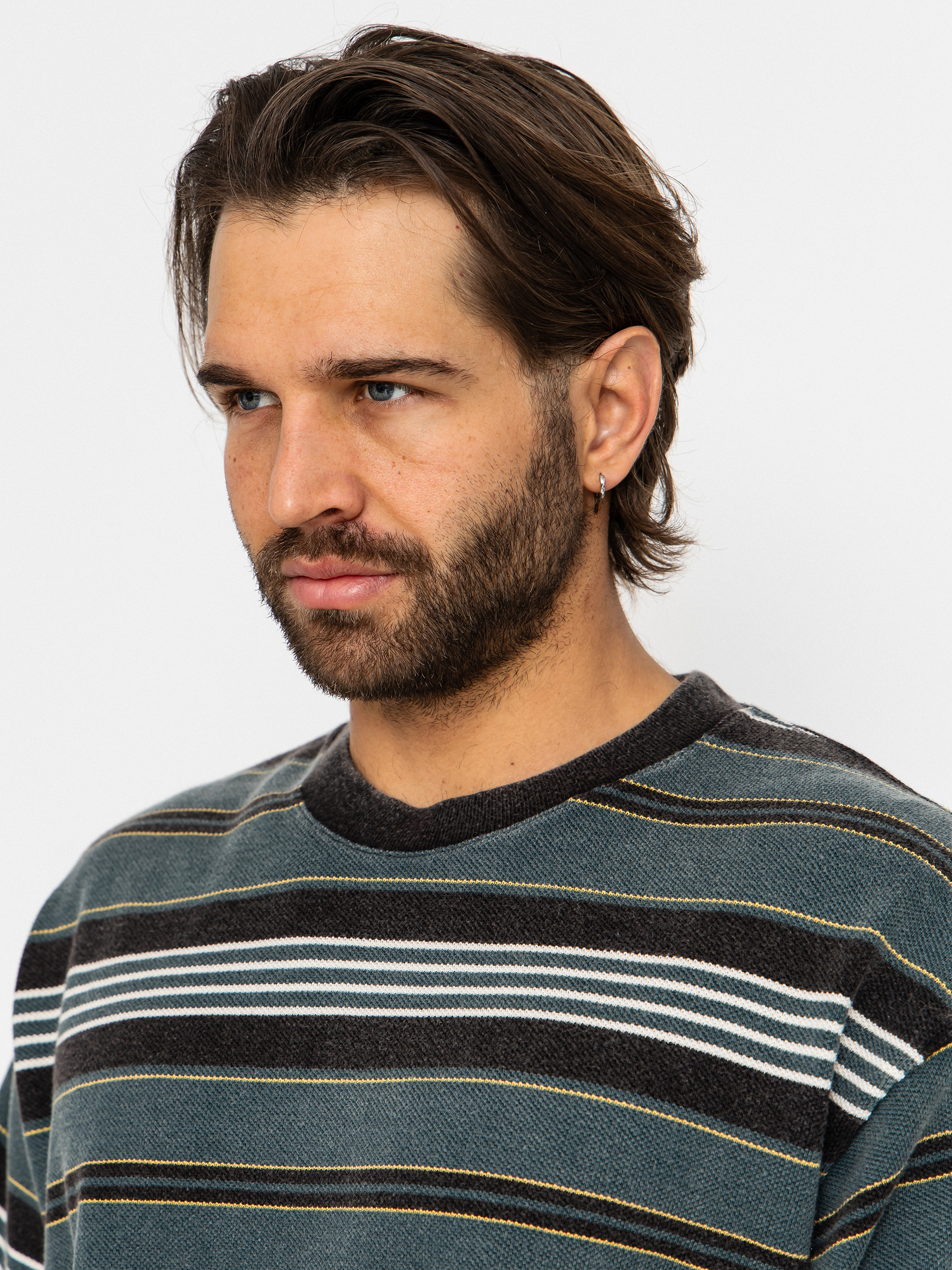 T-shirt Vans Lx Pique Stripe Knit (mystic moss)