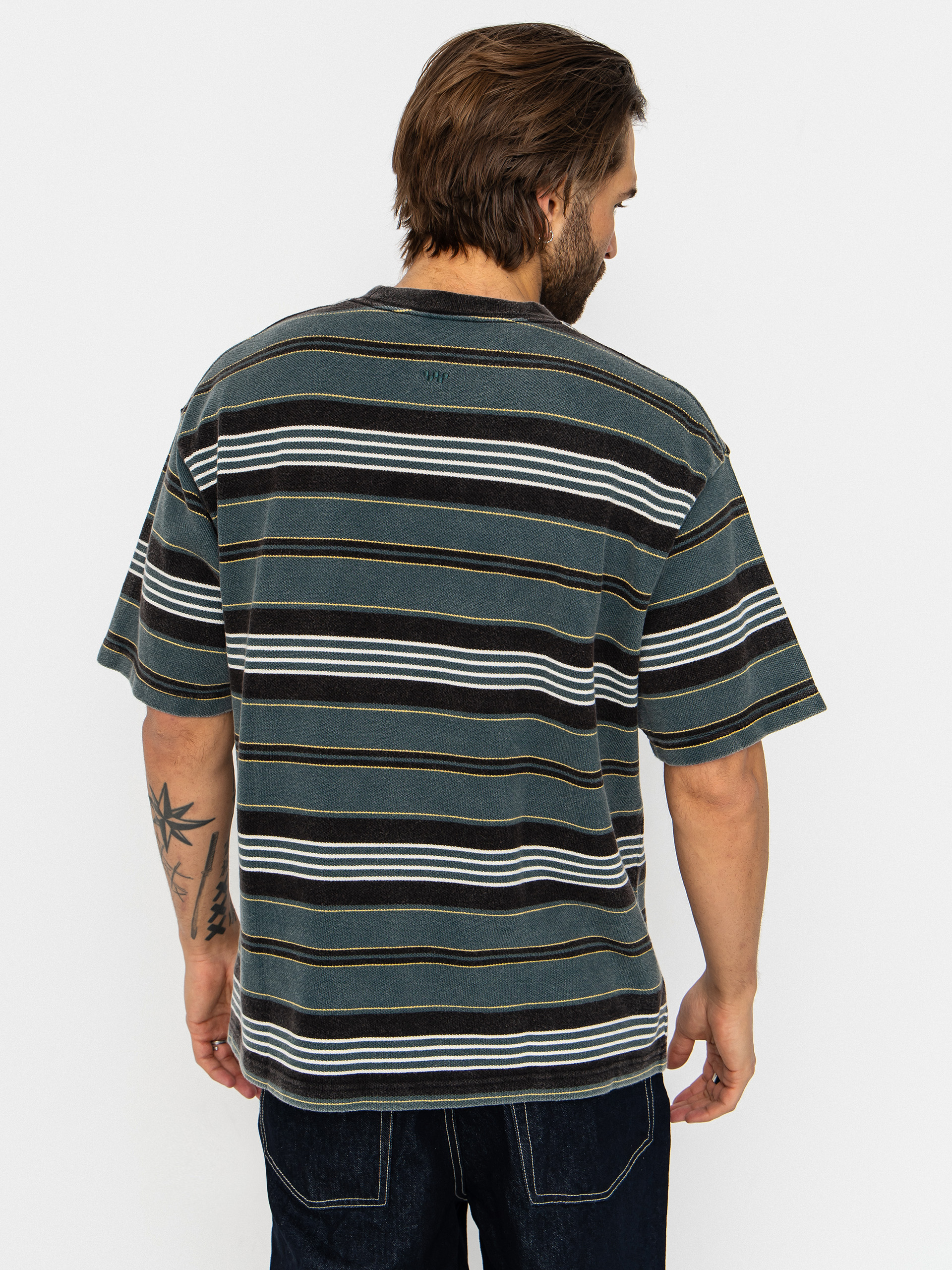 T-shirt Vans Lx Pique Stripe Knit (mystic moss)