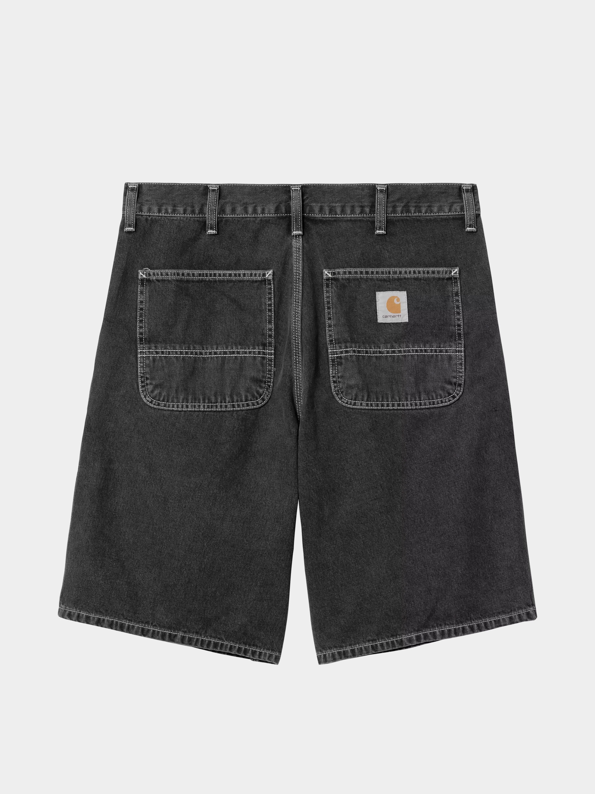 Szorty Carhartt WIP Simple (black heavy stone wash)