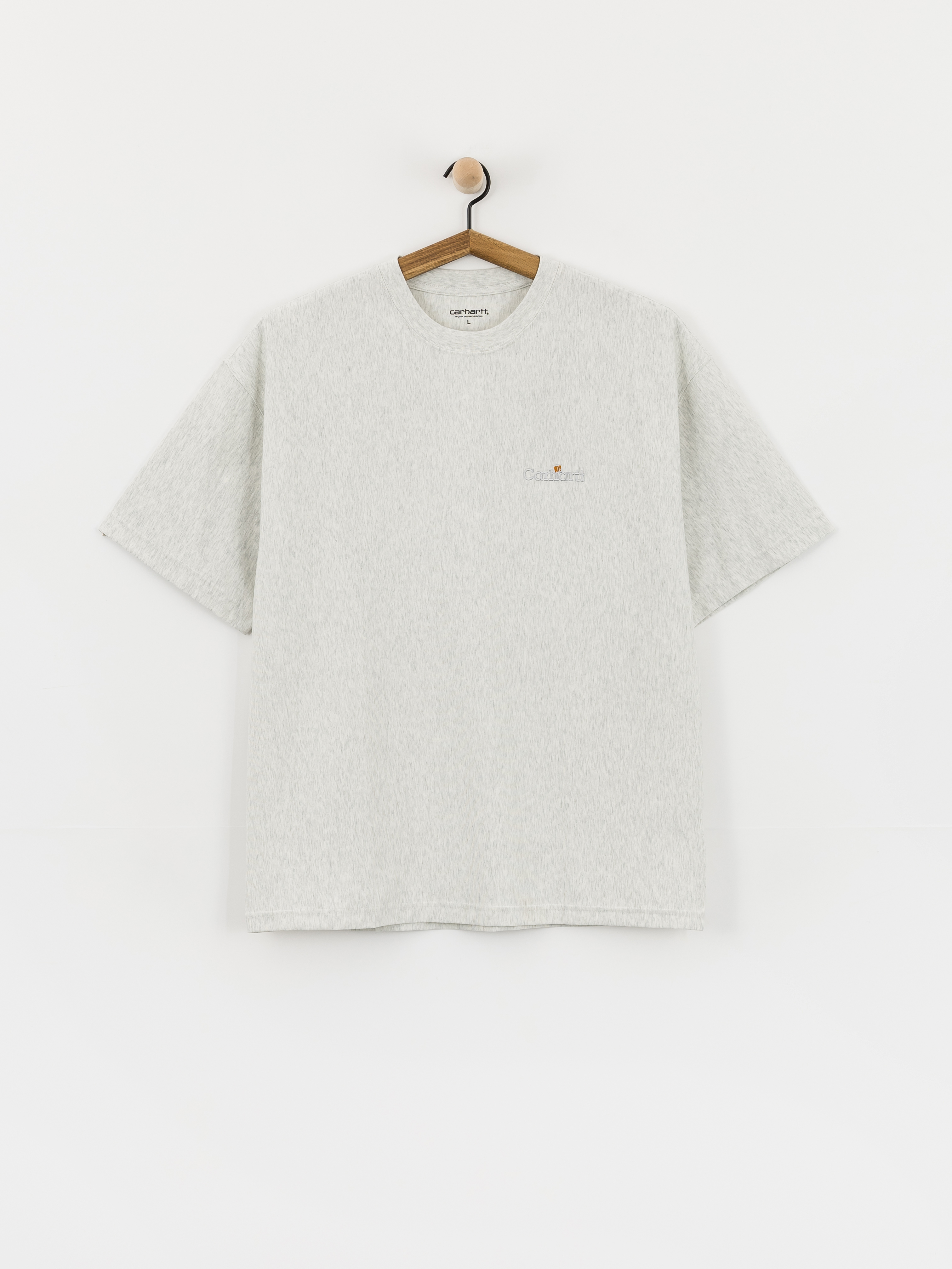 T-shirt Carhartt WIP WIP Label (ash heather)