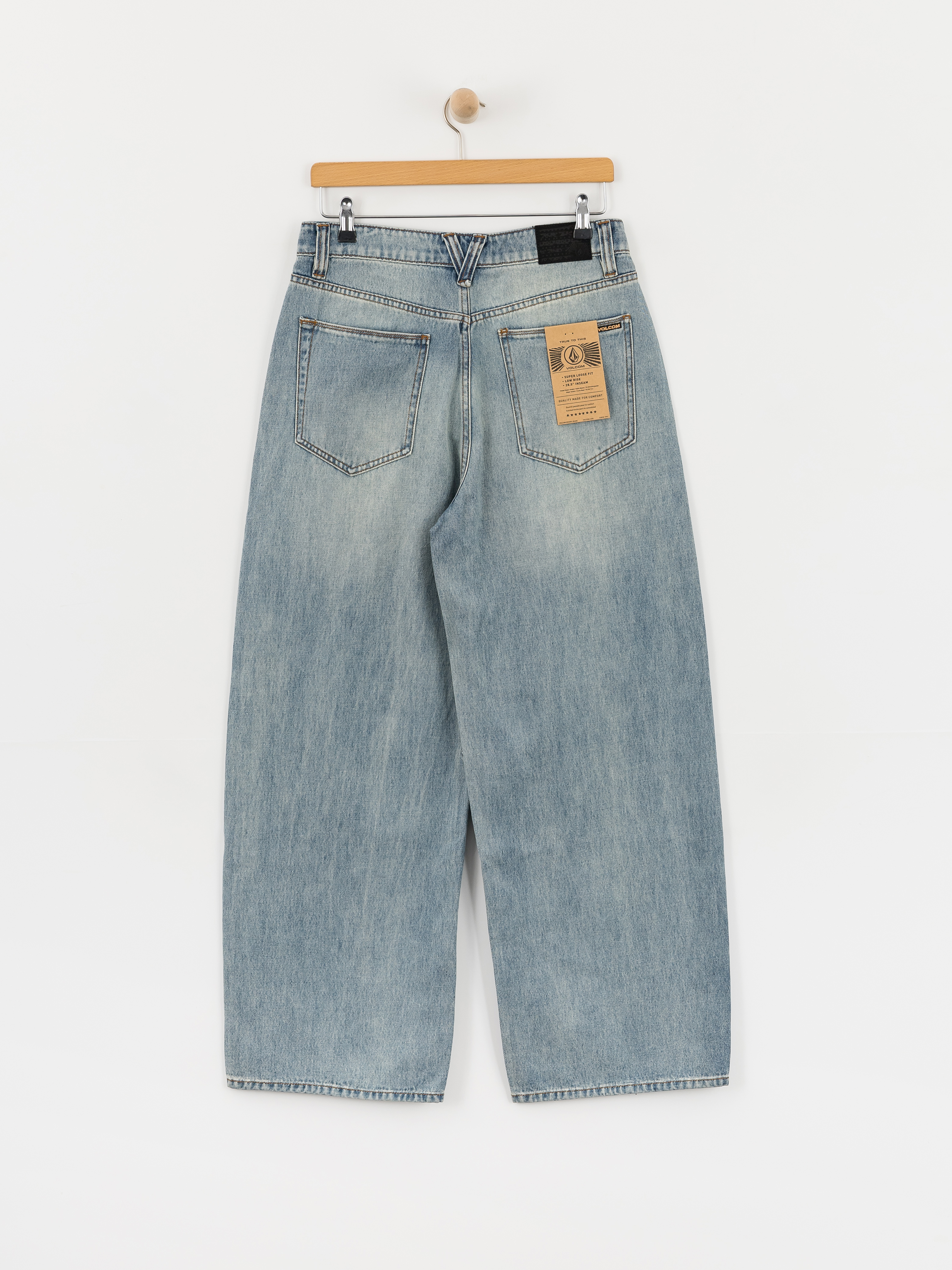 Spodnie Volcom Beeggys Wmn (dusty blue wash)