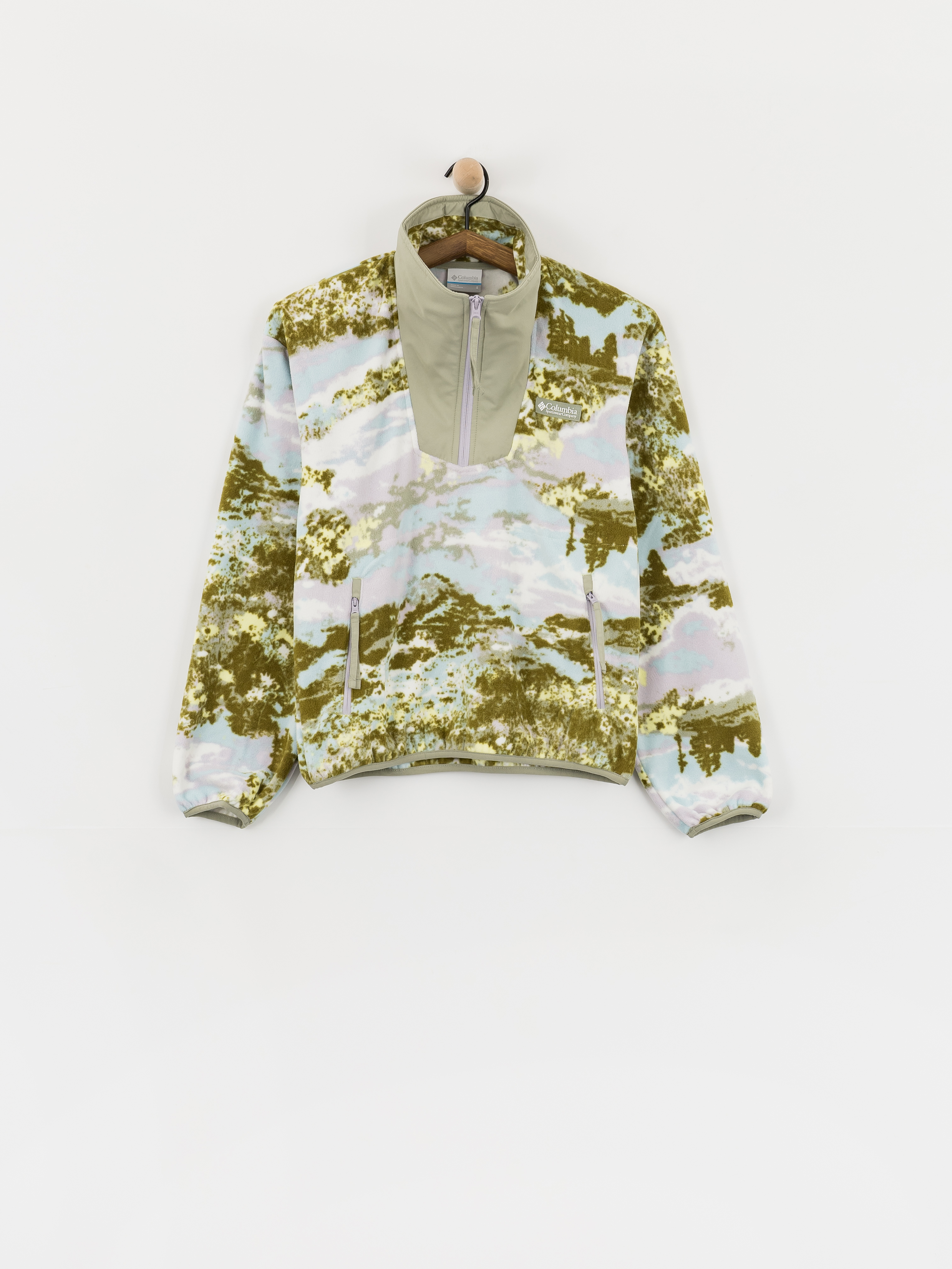 Polar Columbia Sequoia Grove Printed Half Zip Wmn (citron haze/fieldaze)