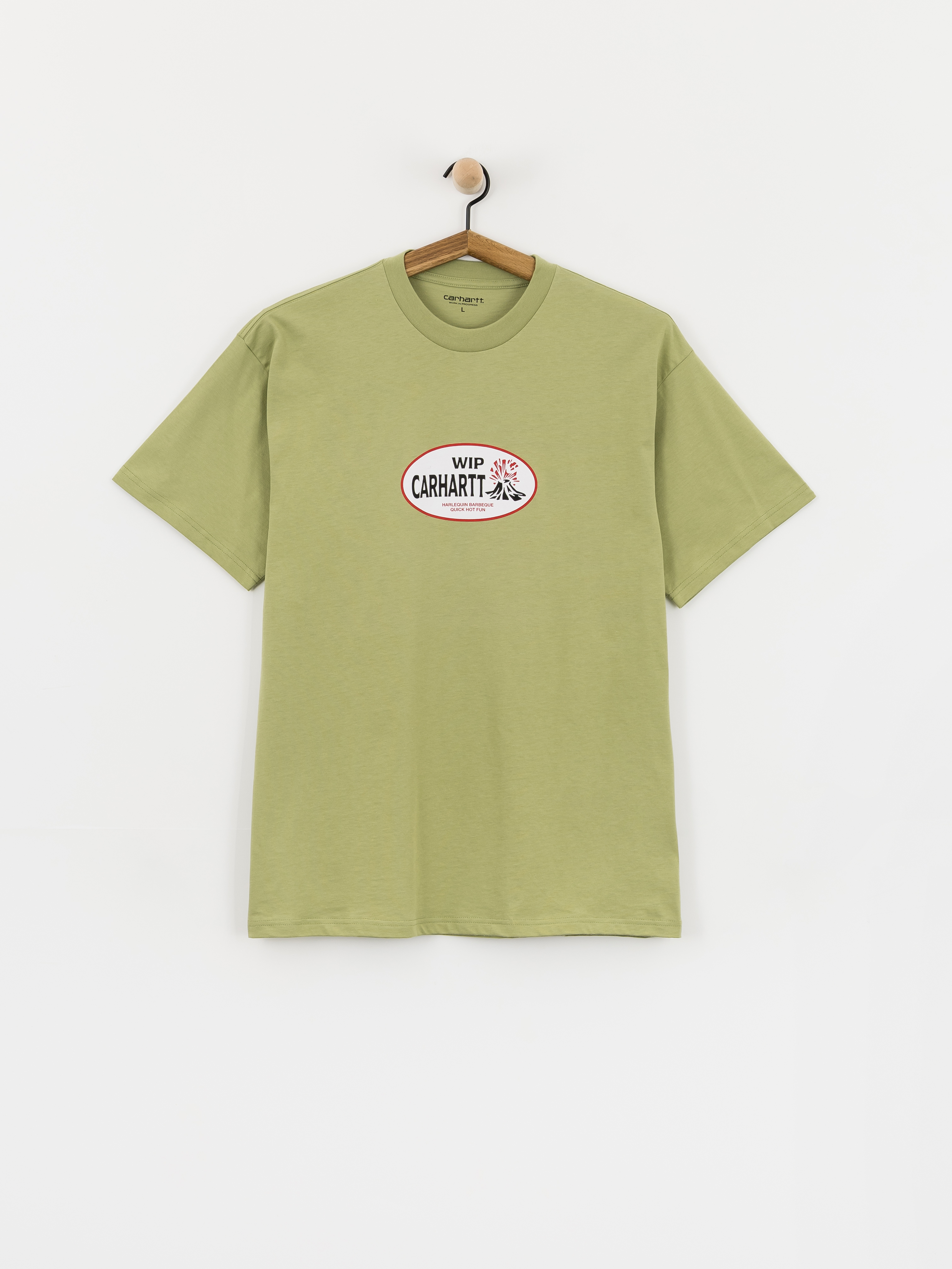 T-shirt Carhartt WIP Harlequin BBQ (gentle green)