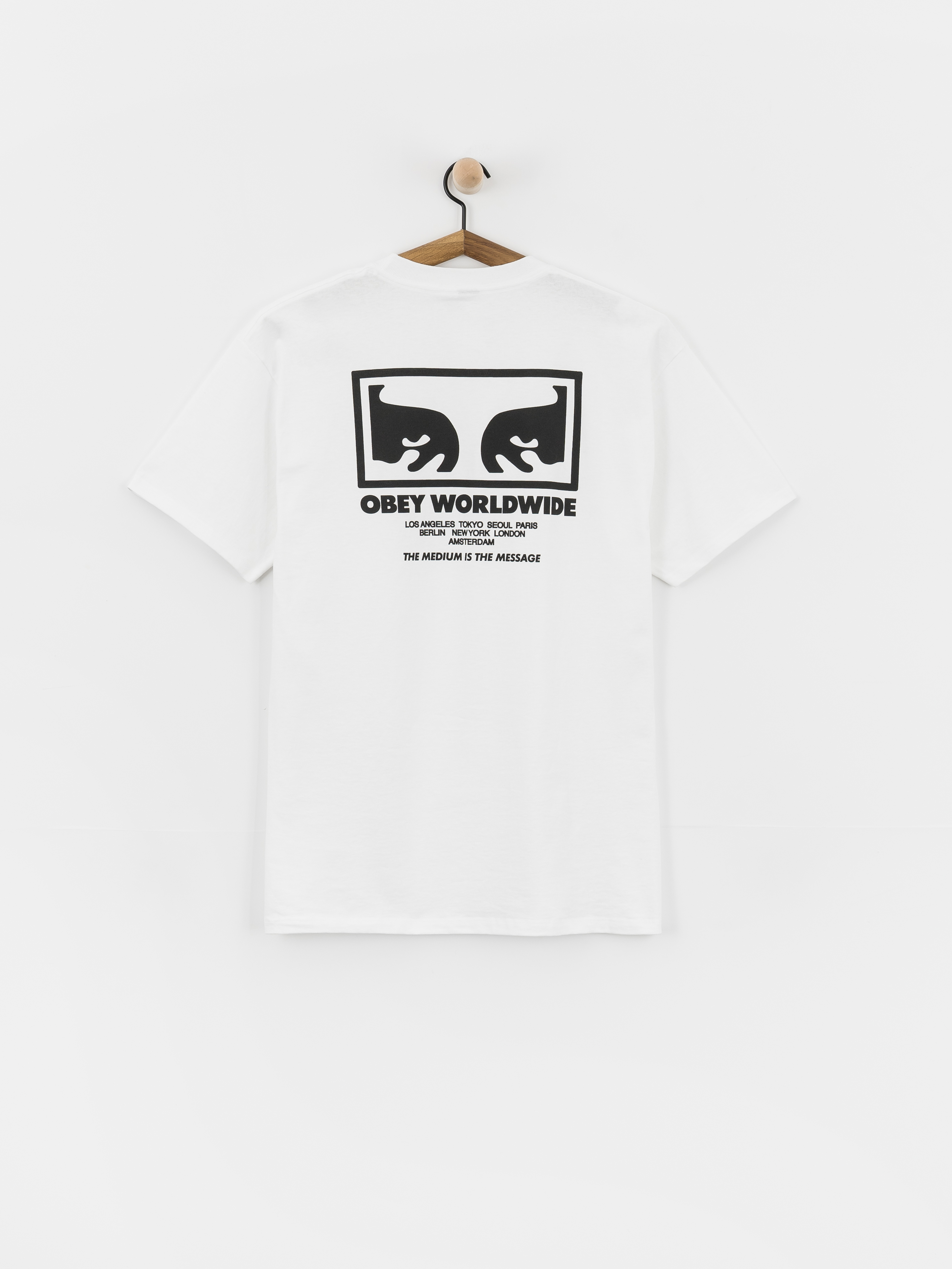 T-shirt OBEY The Medium Is The Message (white)