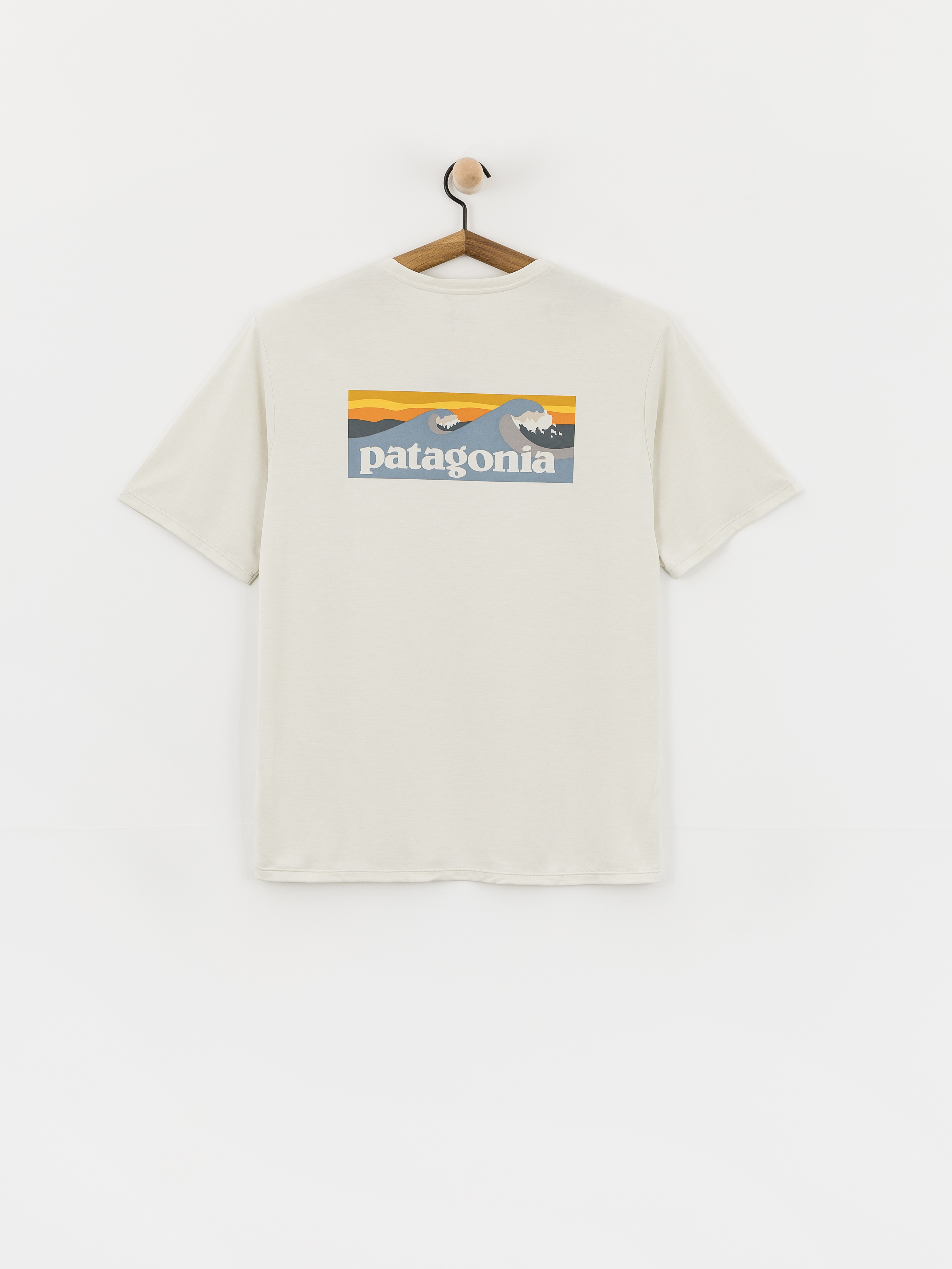 T-shirt Patagonia Capilene Cool Boardshort Logo (dyno white)