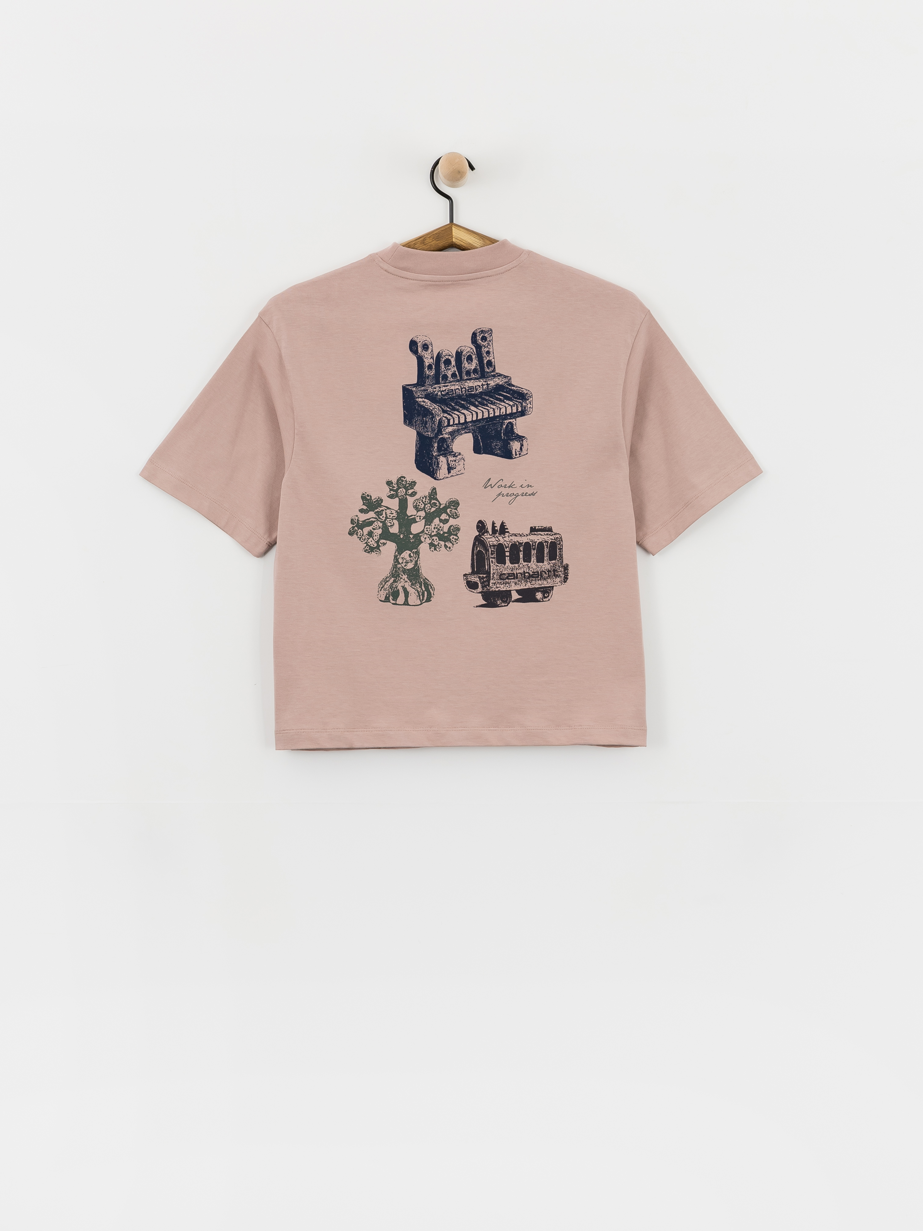 T-shirt Carhartt WIP Forma Wmn (gentle pink)