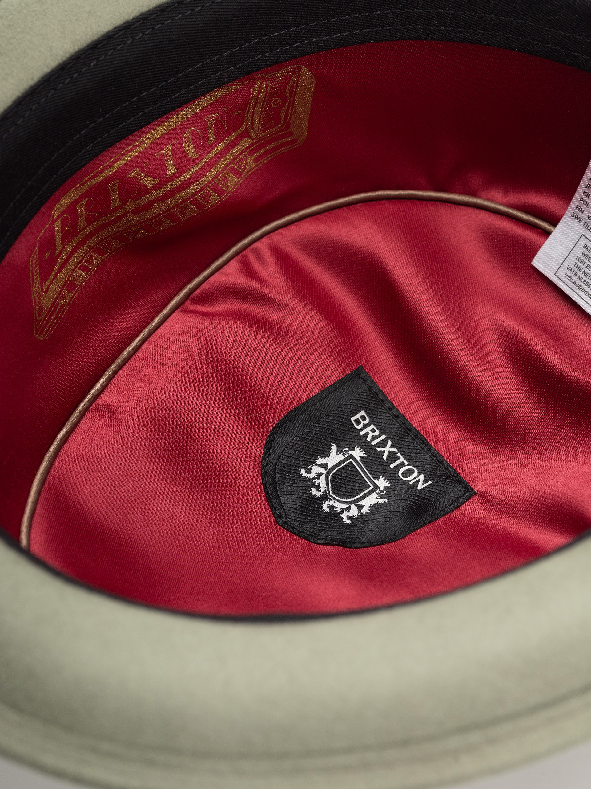 Kapelusz Brixton Stout Pork Pie (olive surplus/bronze)