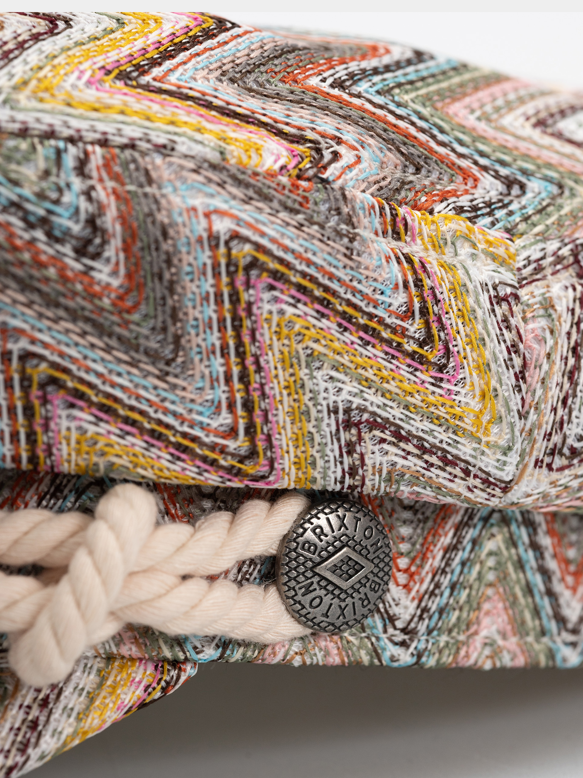 Kaszkiet Brixton Fiddler (multi color zigzag)