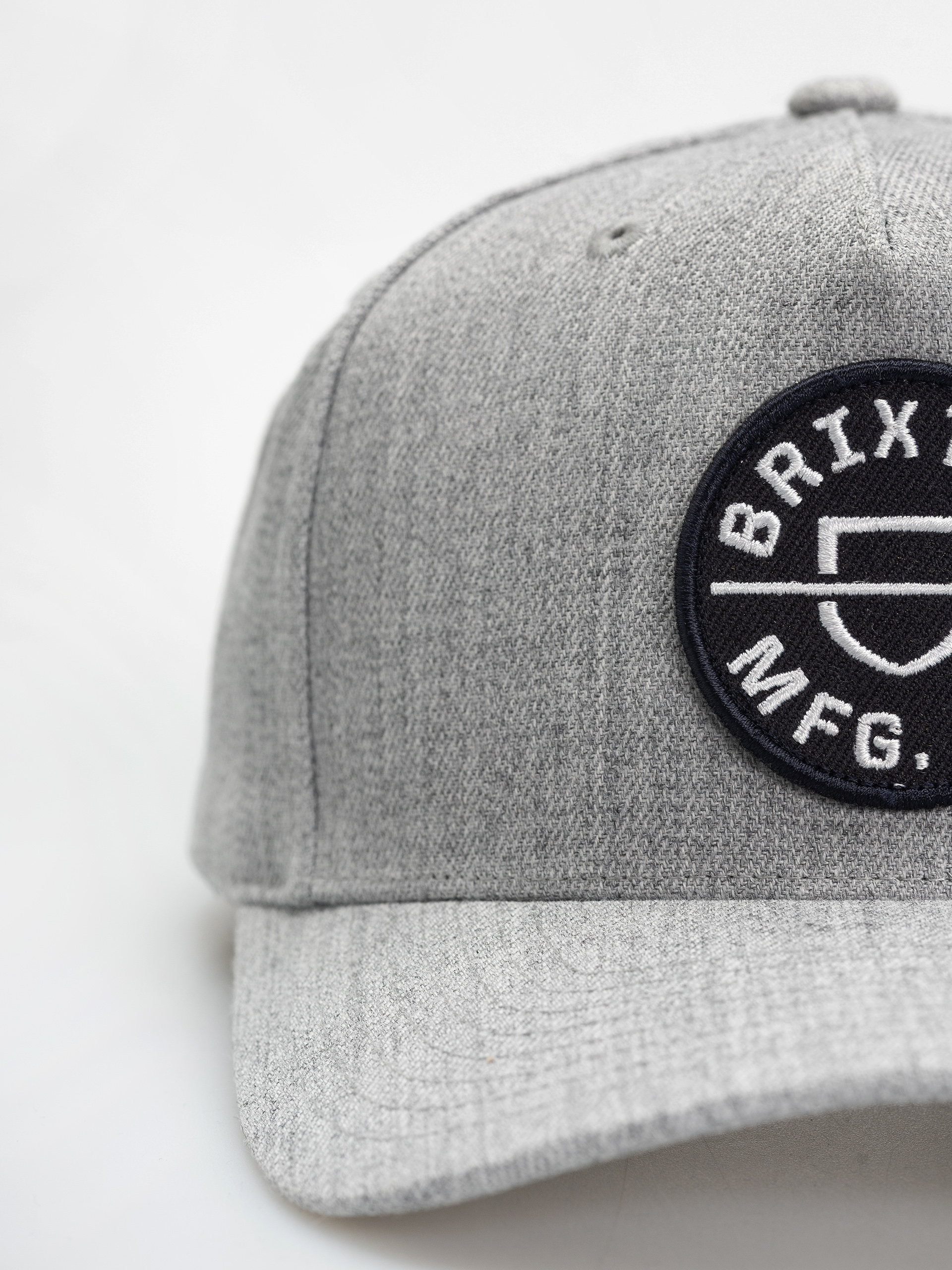 Czapka z daszkiem Brixton Crest C Mp Snapback (light heather grey/light heath)