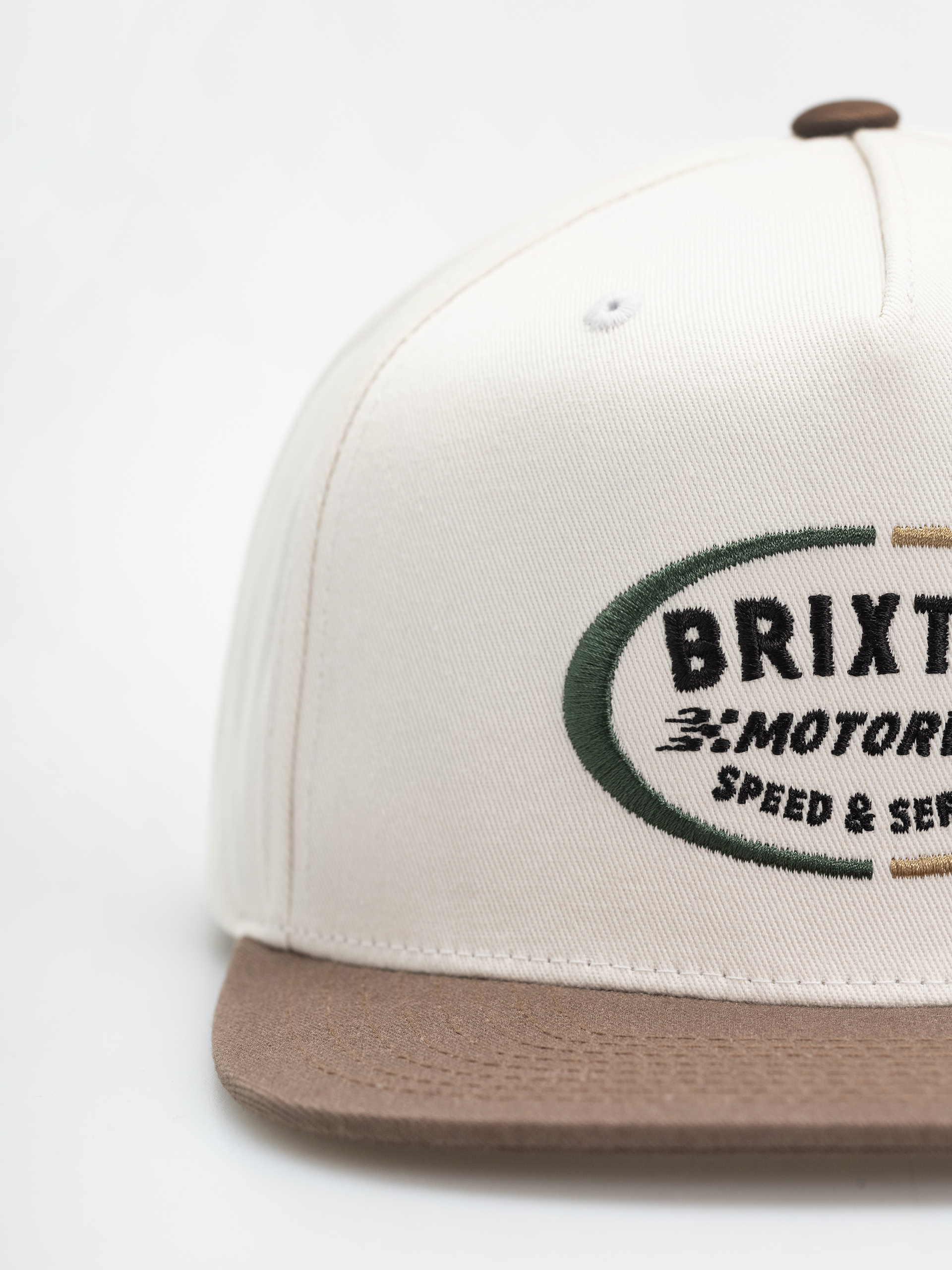 Czapka z daszkiem Brixton Rhett Mp Snpk (off white/pinecone brown)