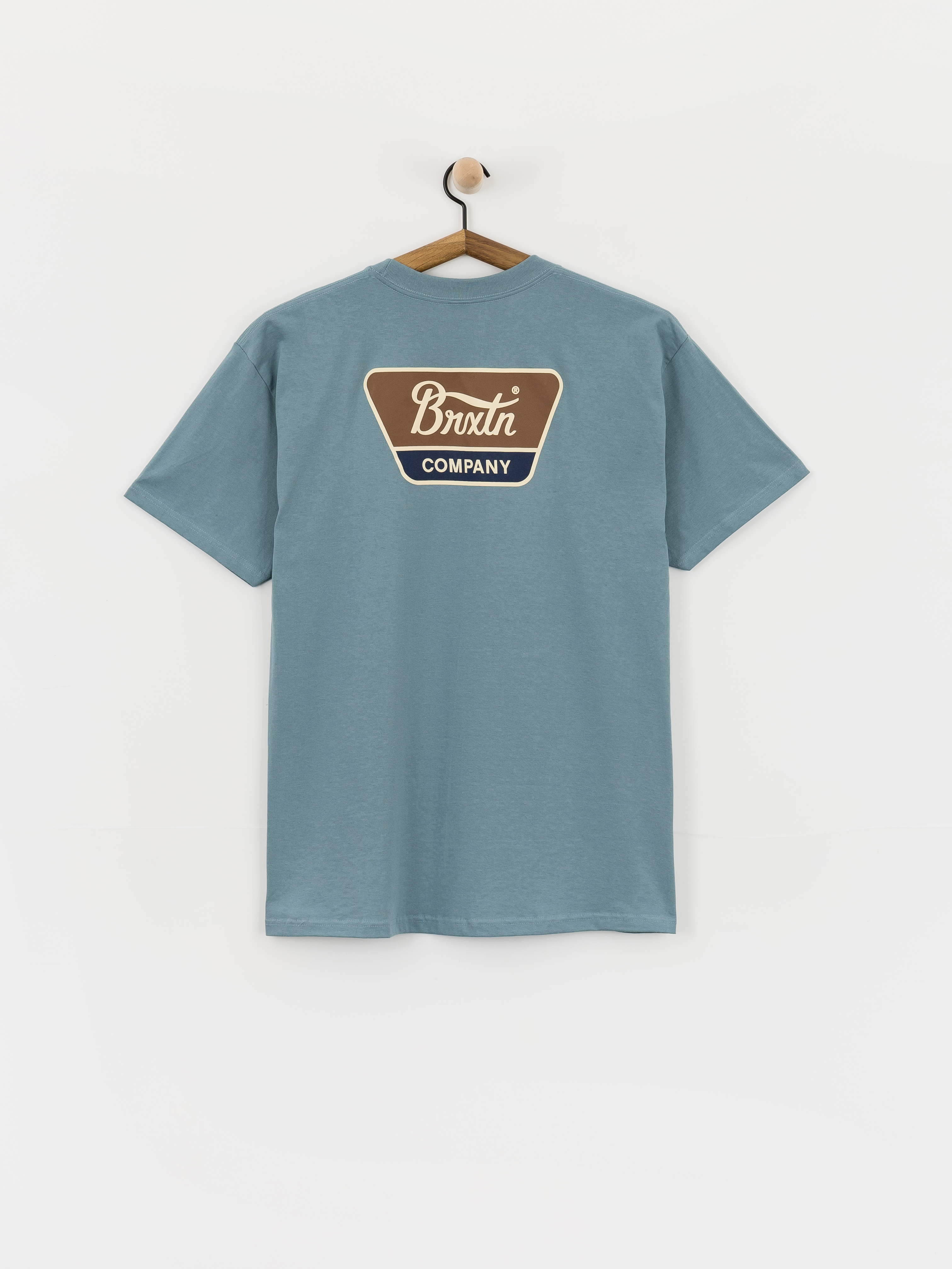 T-shirt Brixton Linwood Std (ocean breeze/brown/dark navy)