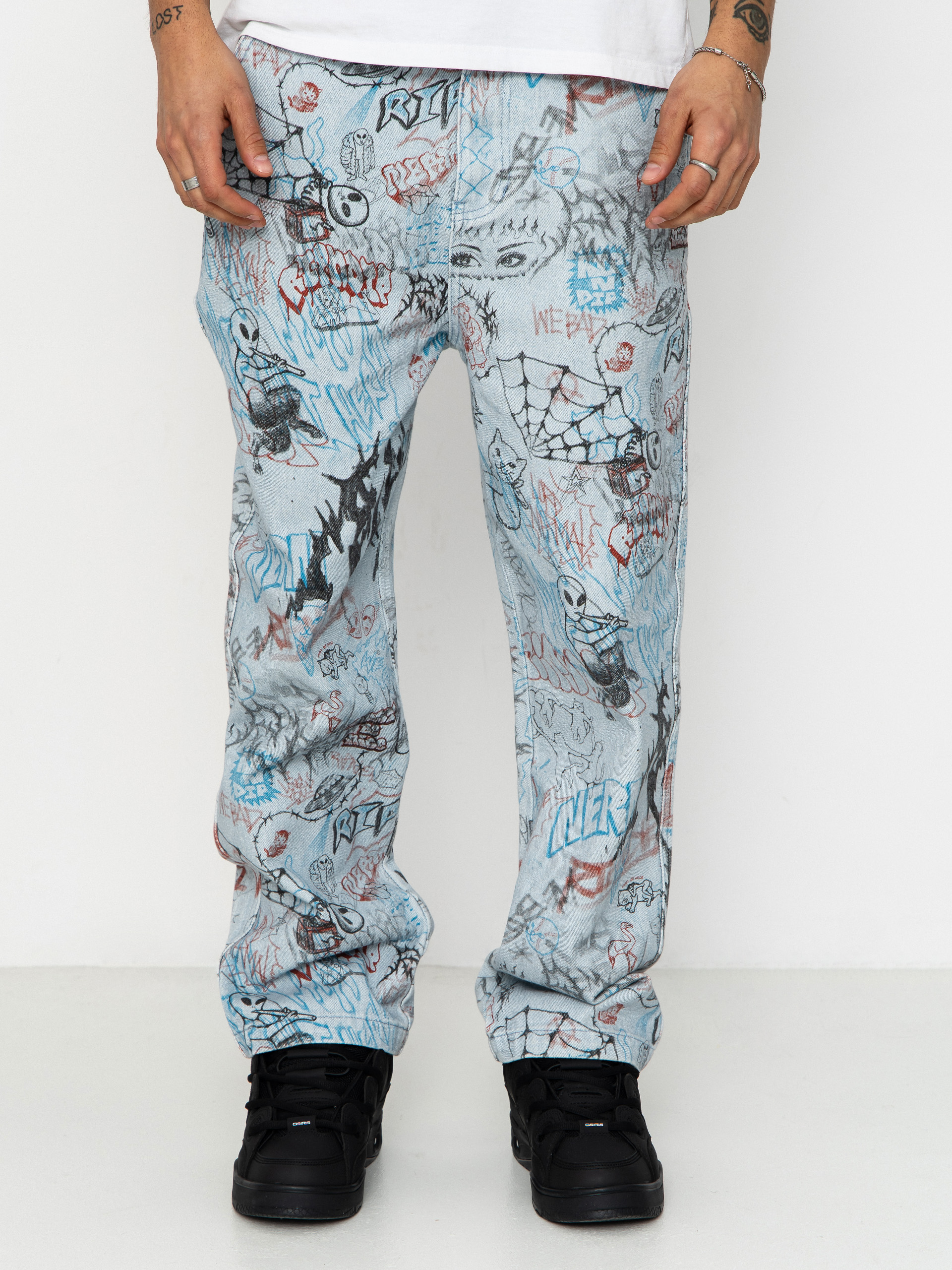 Spodnie RipNDip Marker Wide Fit (light wash denim)
