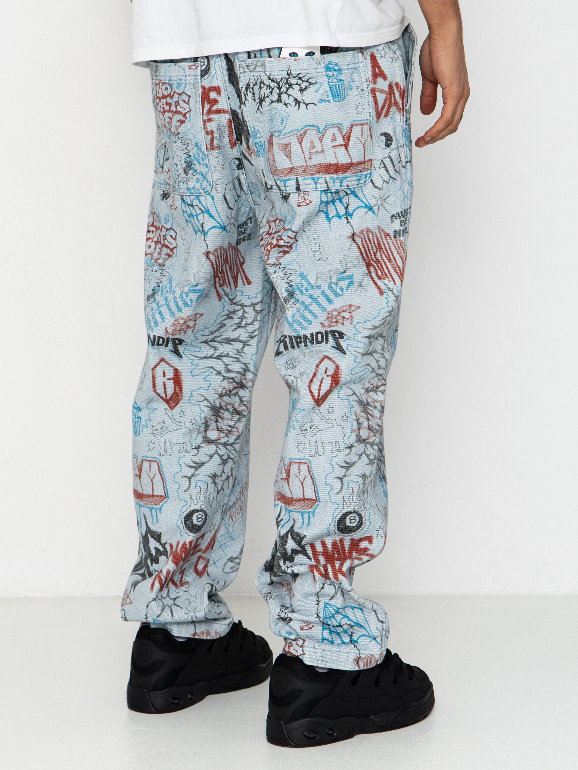 Spodnie RipNDip Marker Wide Fit (light wash denim)