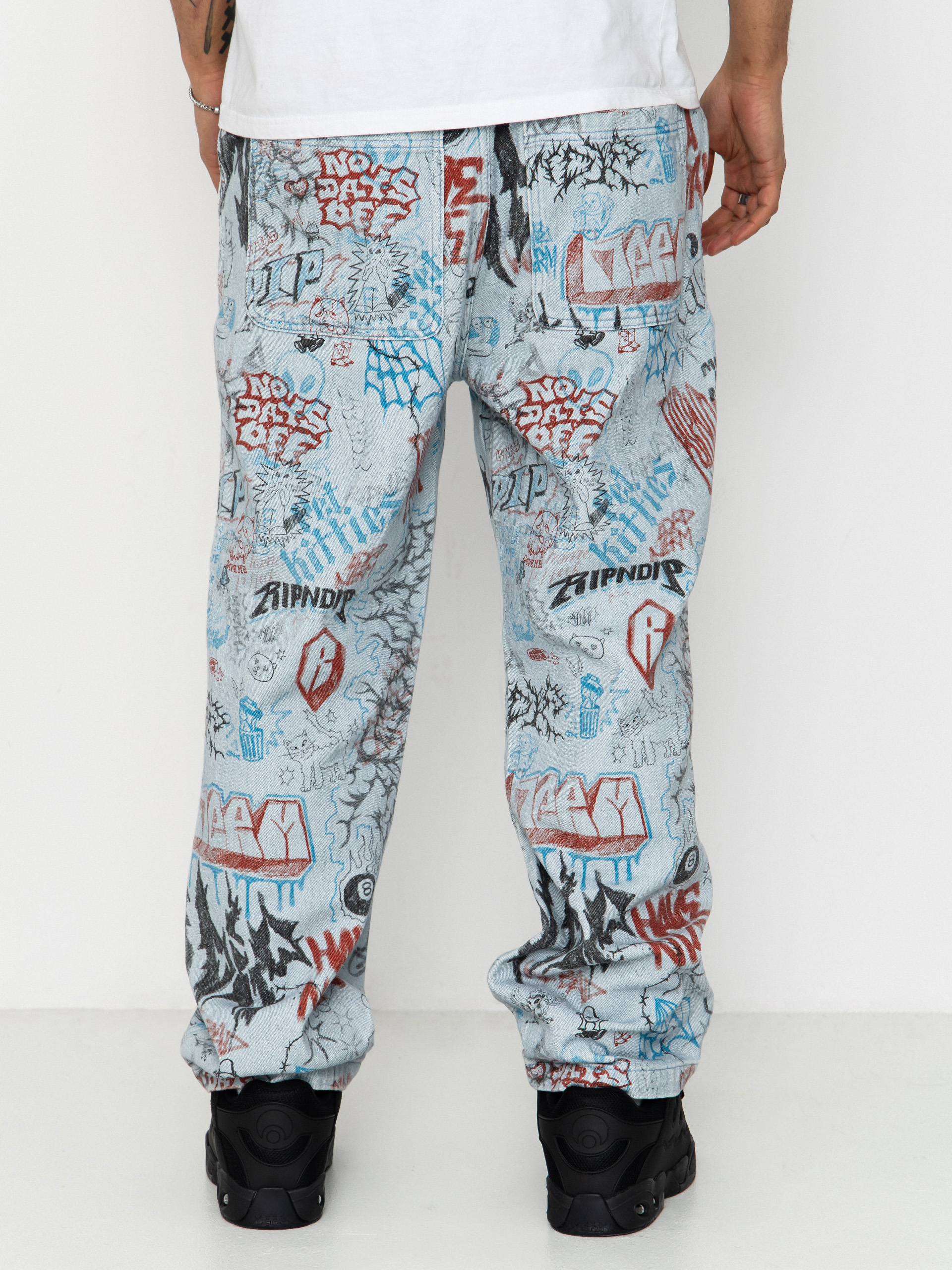 Spodnie RipNDip Marker Wide Fit (light wash denim)