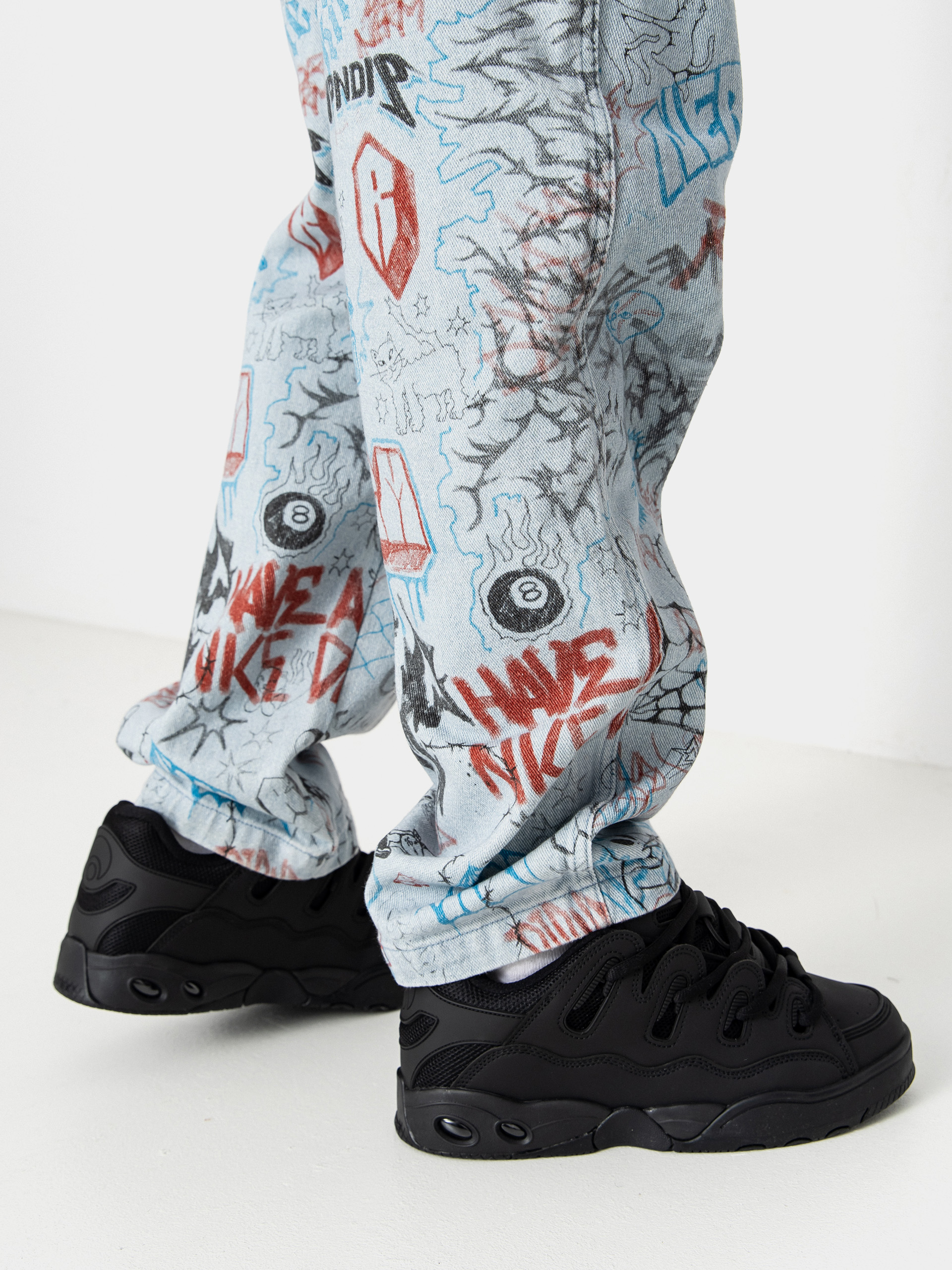 Spodnie RipNDip Marker Wide Fit (light wash denim)