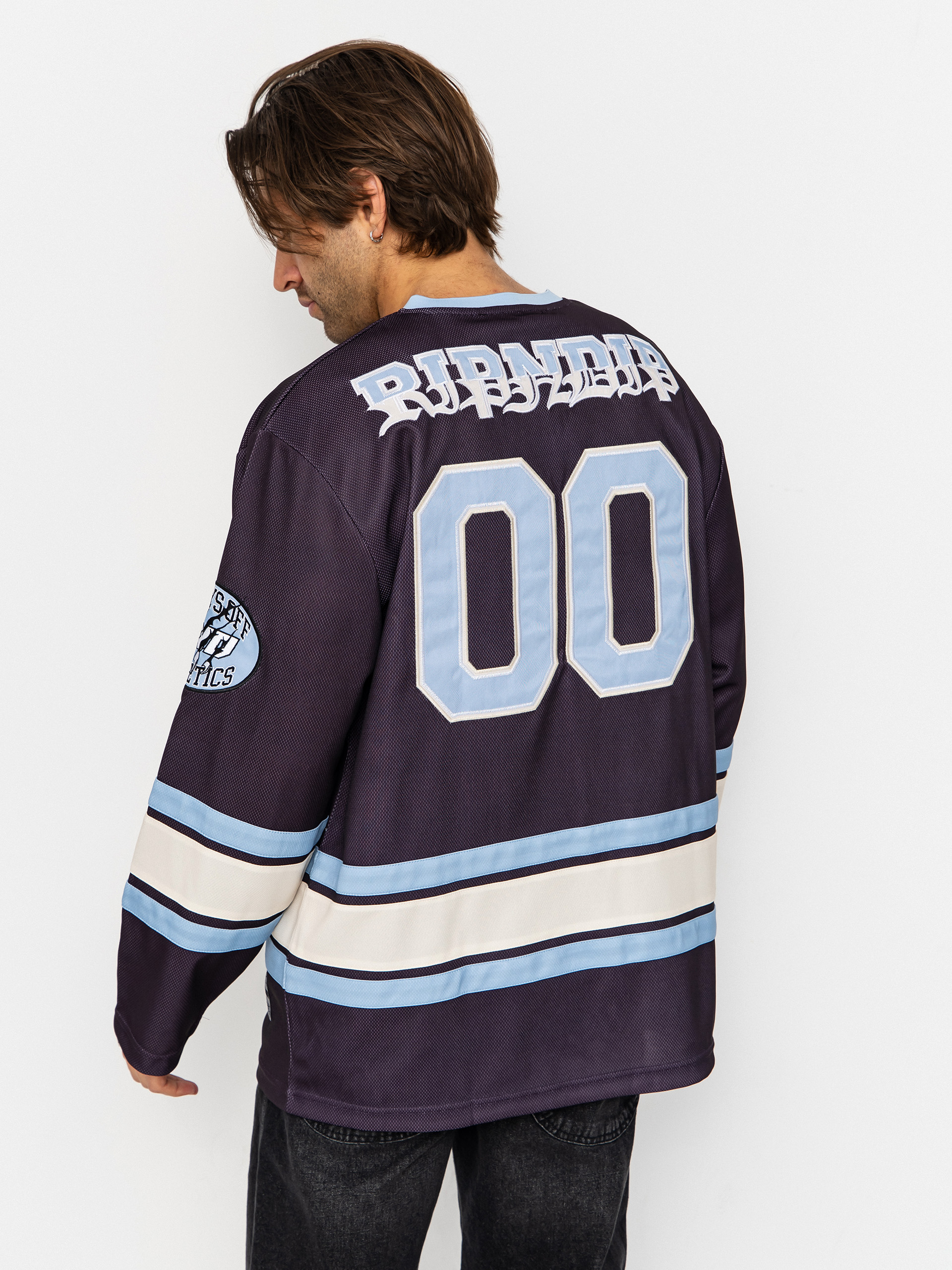 Longsleeve RipNDip No Days Off Hockey Jersey (plum)