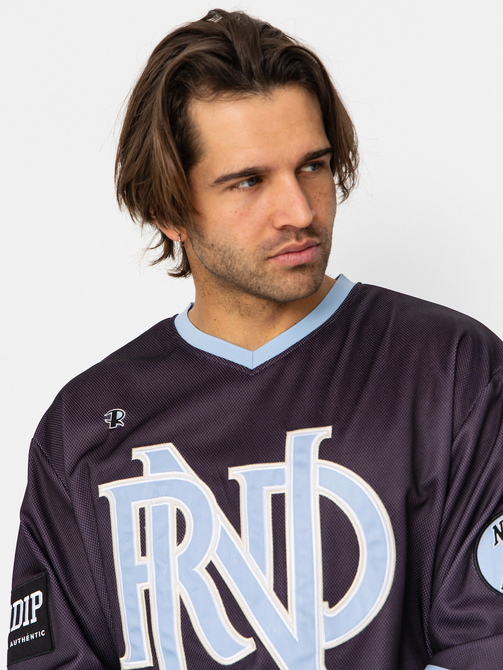 Longsleeve RipNDip No Days Off Hockey Jersey (plum)