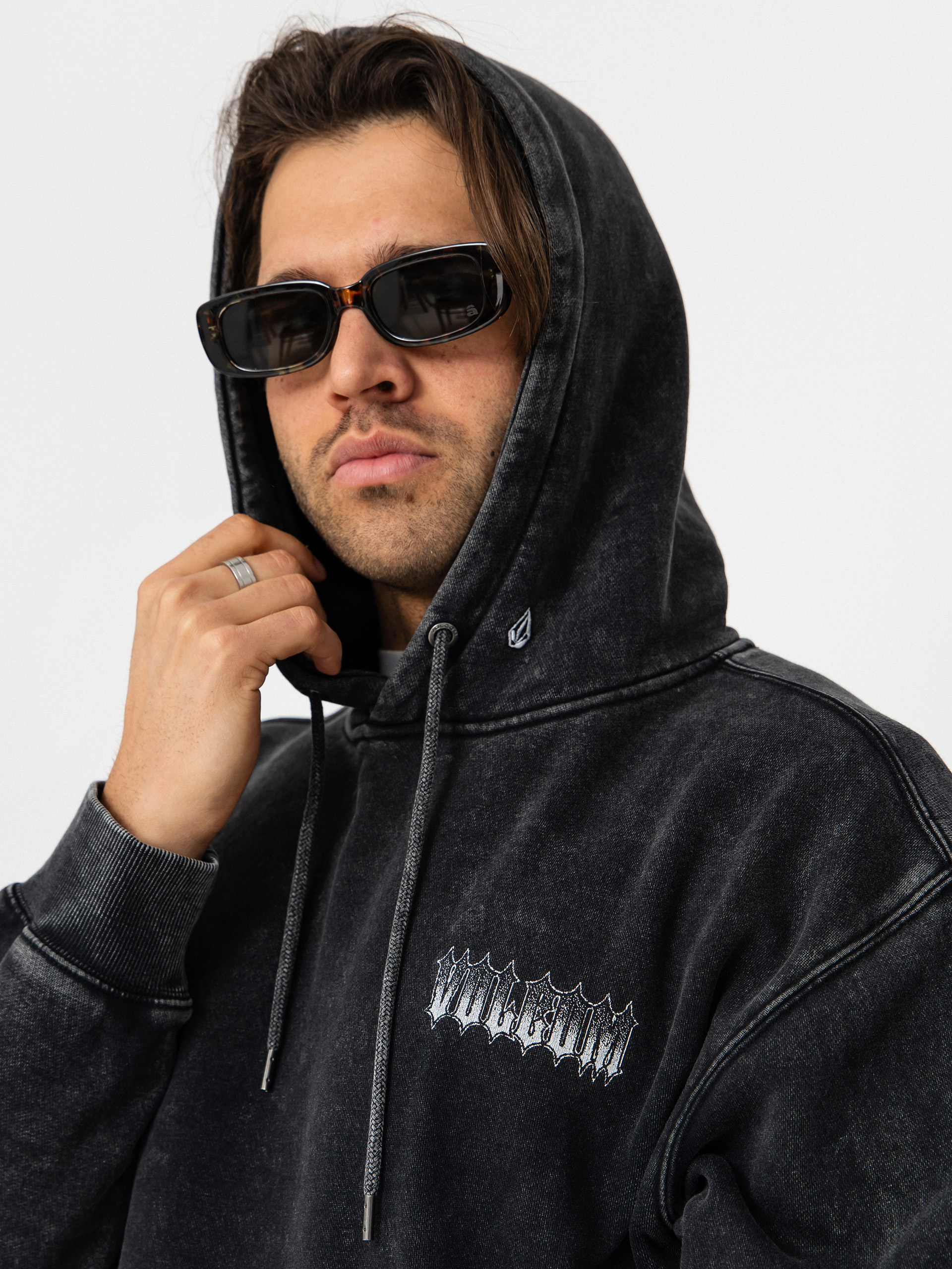 Bluza z kapturem Volcom Noder HD (light acid black)