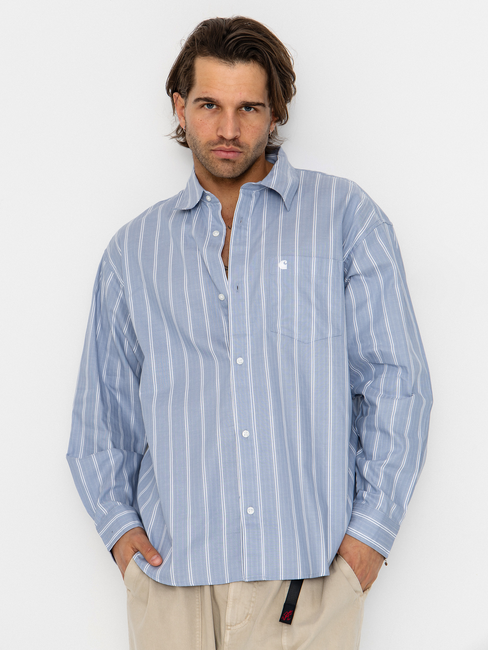 Koszula Carhartt WIP Beale (beale stripe/gentle blue/white)