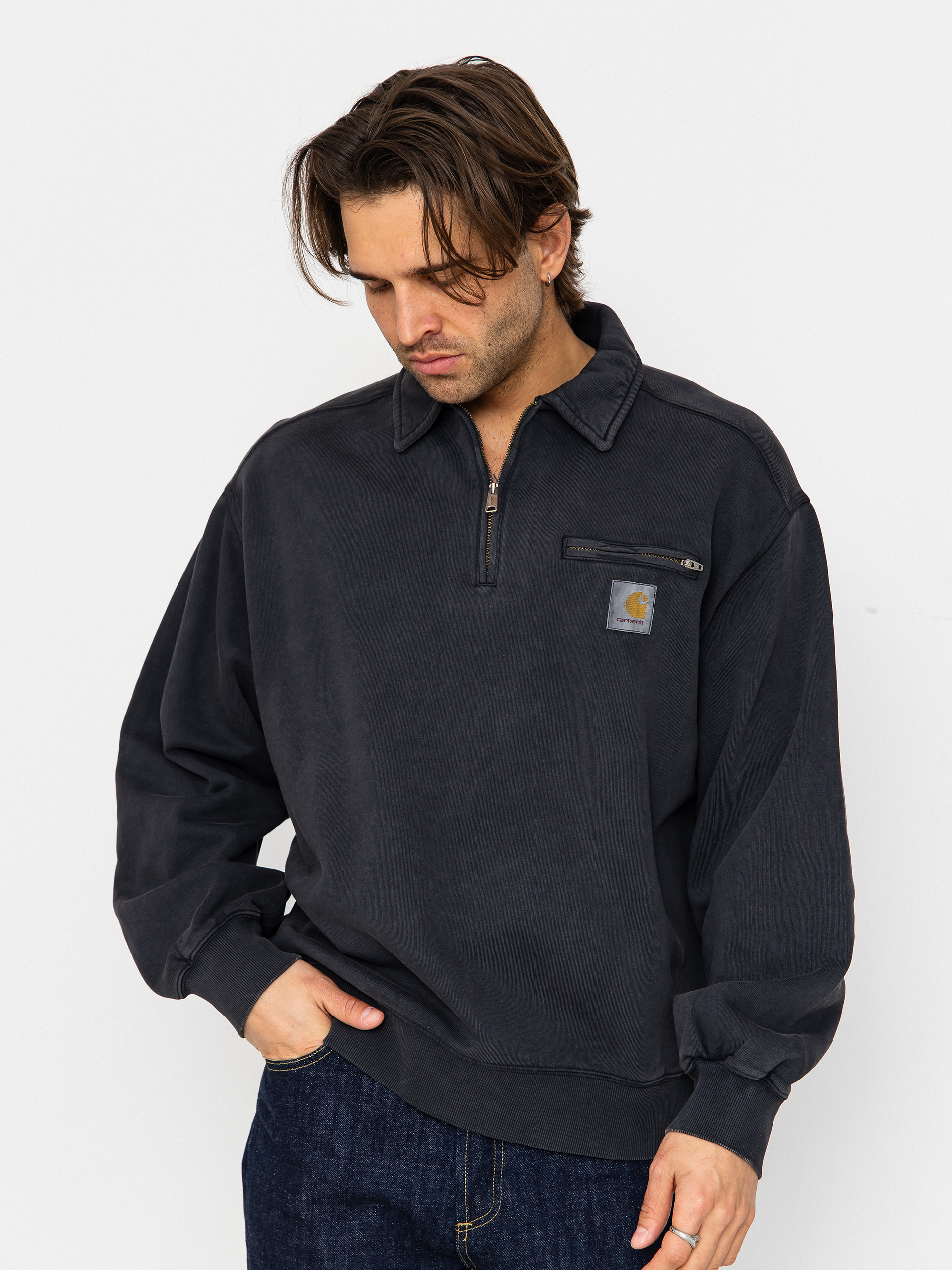 Bluza Carhartt WIP Half Zip Detroit