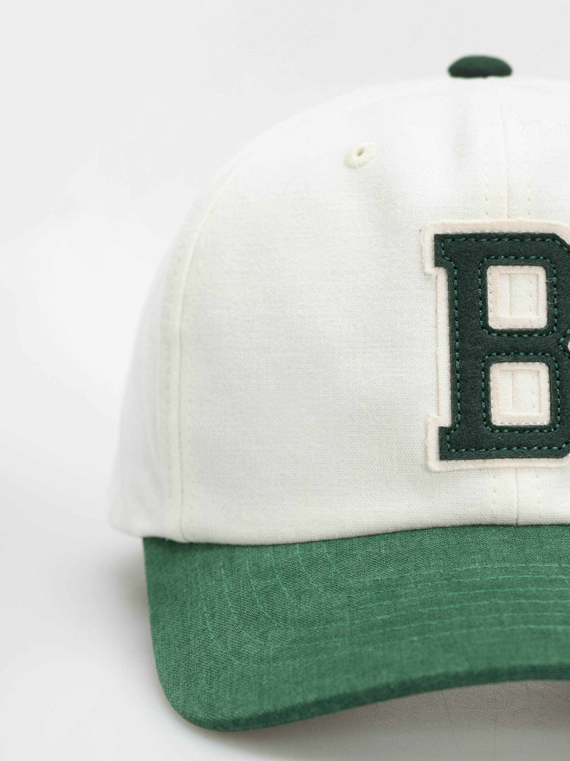 Czapka z daszkiem Brixton Big B Mp Adj (off white/primal green)