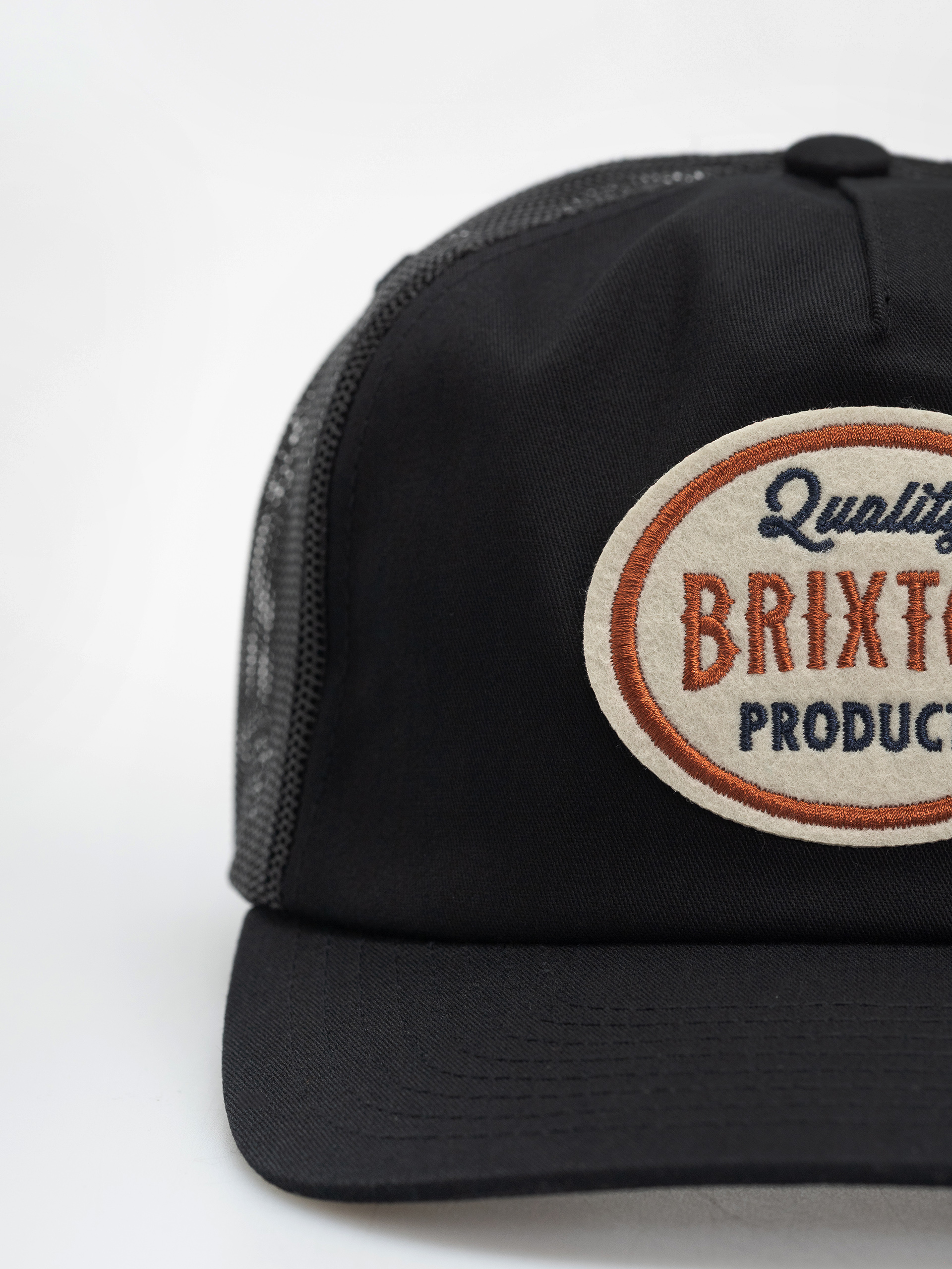 Czapka z daszkiem Brixton Henry Mp Trucker (black/black)
