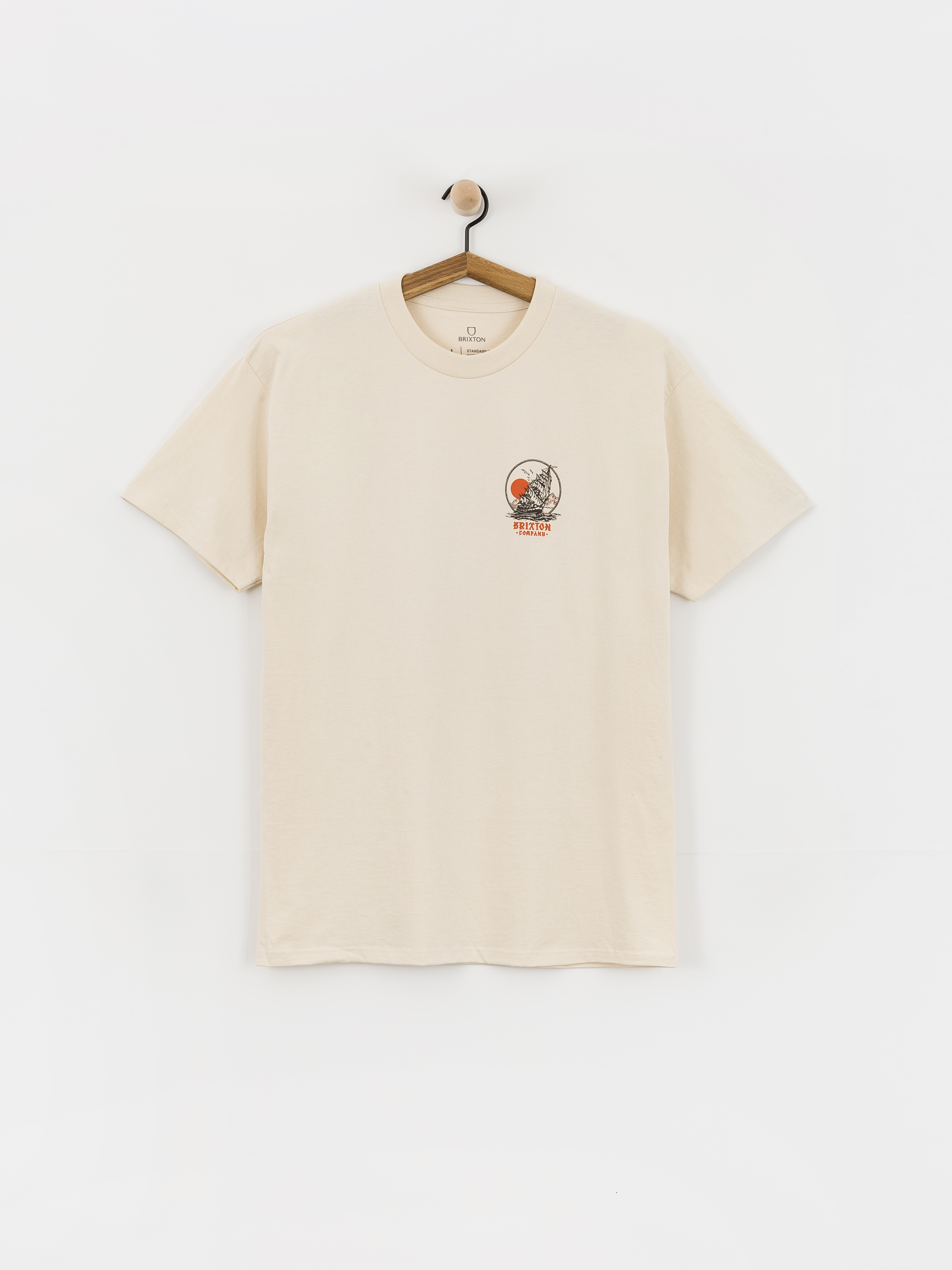 T-shirt Brixton High Seas Std (cream)