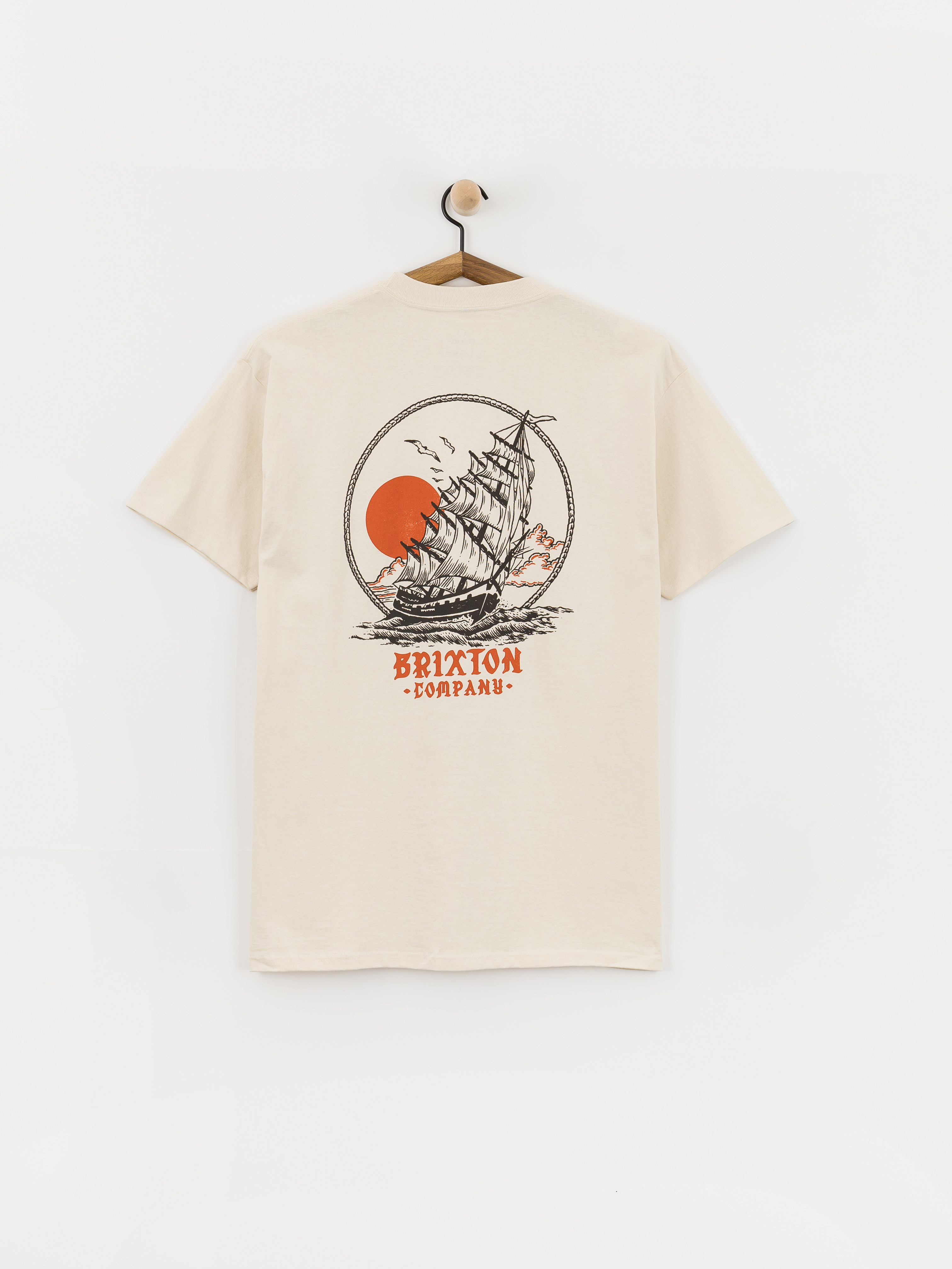 T-shirt Brixton High Seas Std (cream)