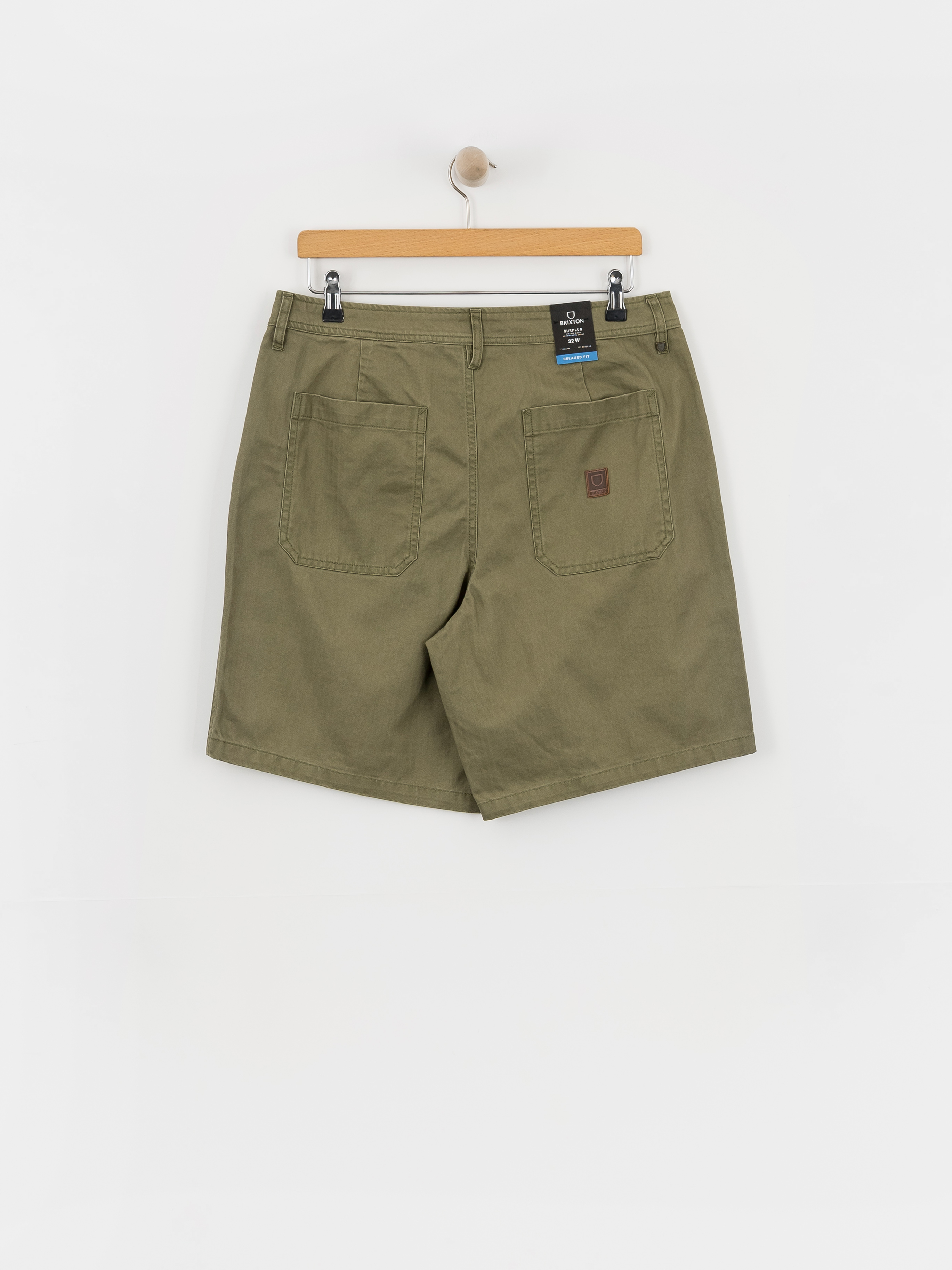 Szorty Brixton Surplus Vw Herringbone (washed olive green)