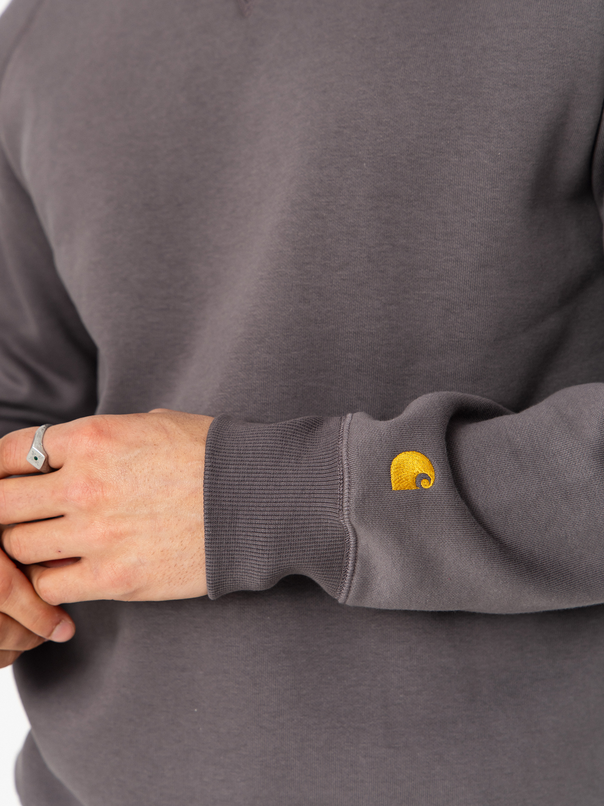 Bluza Carhartt WIP Chase (porphyry/gold)