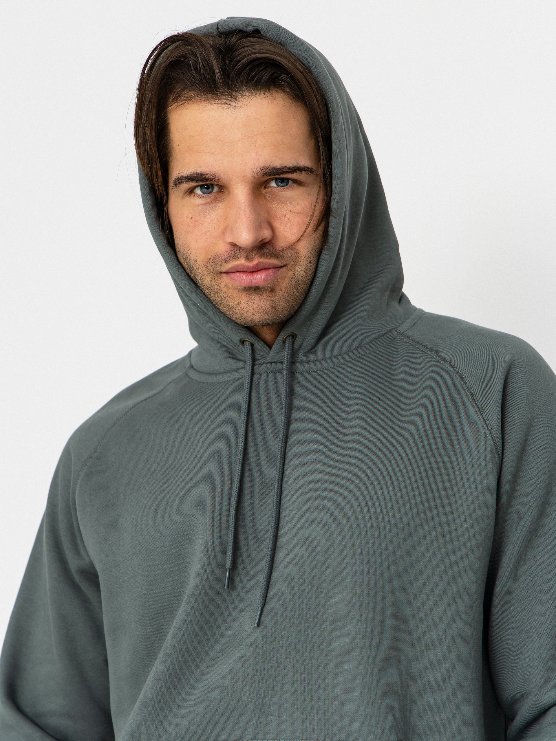 Bluza z kapturem Carhartt WIP Chase HD (velvet green/gold)
