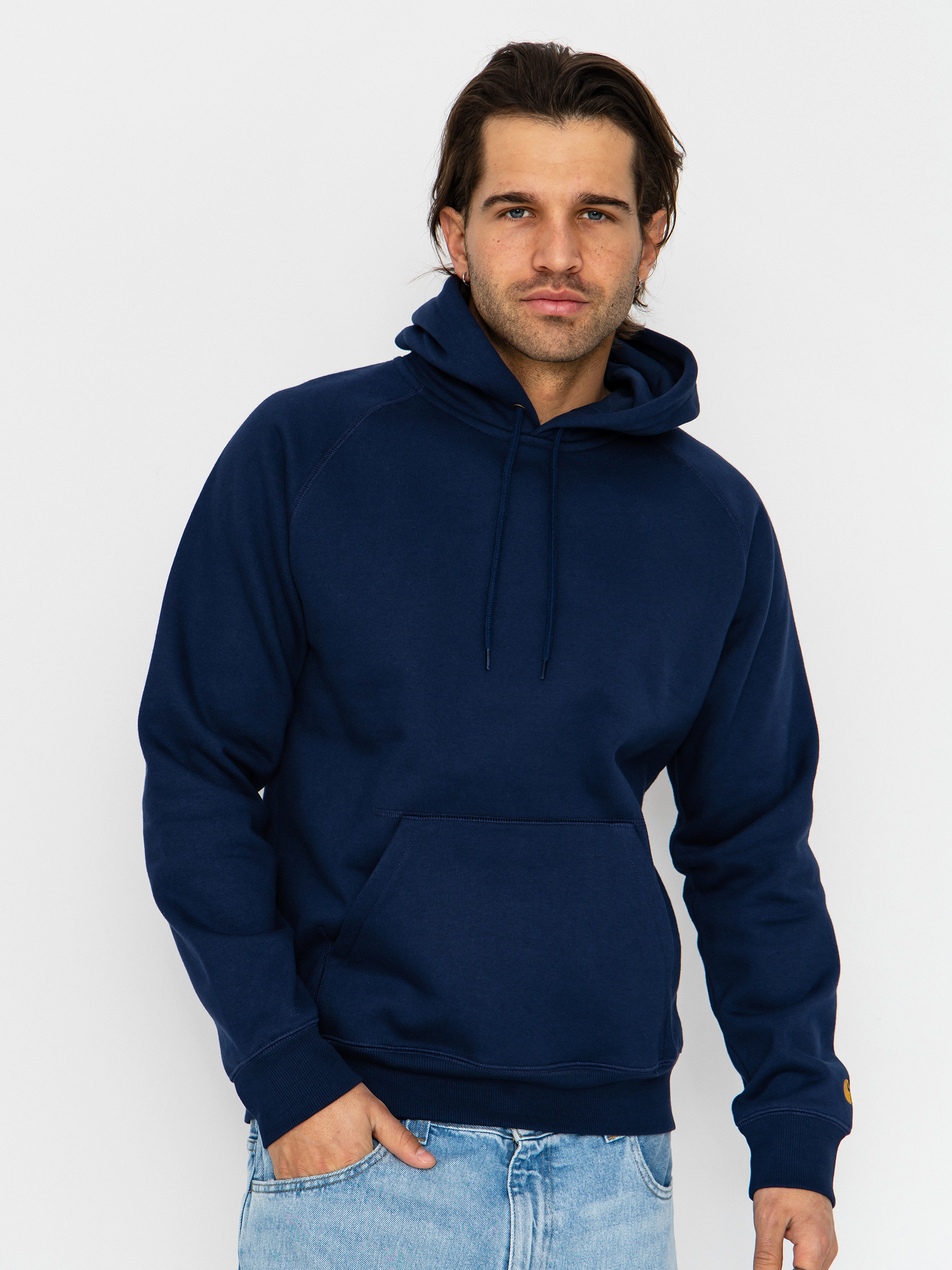 Bluza z kapturem Carhartt WIP Chase HD (jupiter/gold)